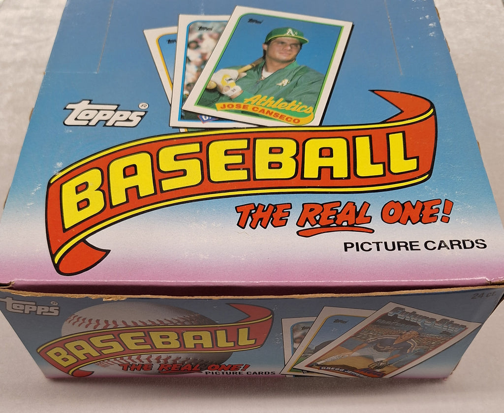 1989 Topps Baseball Rack Pack Box of 24
