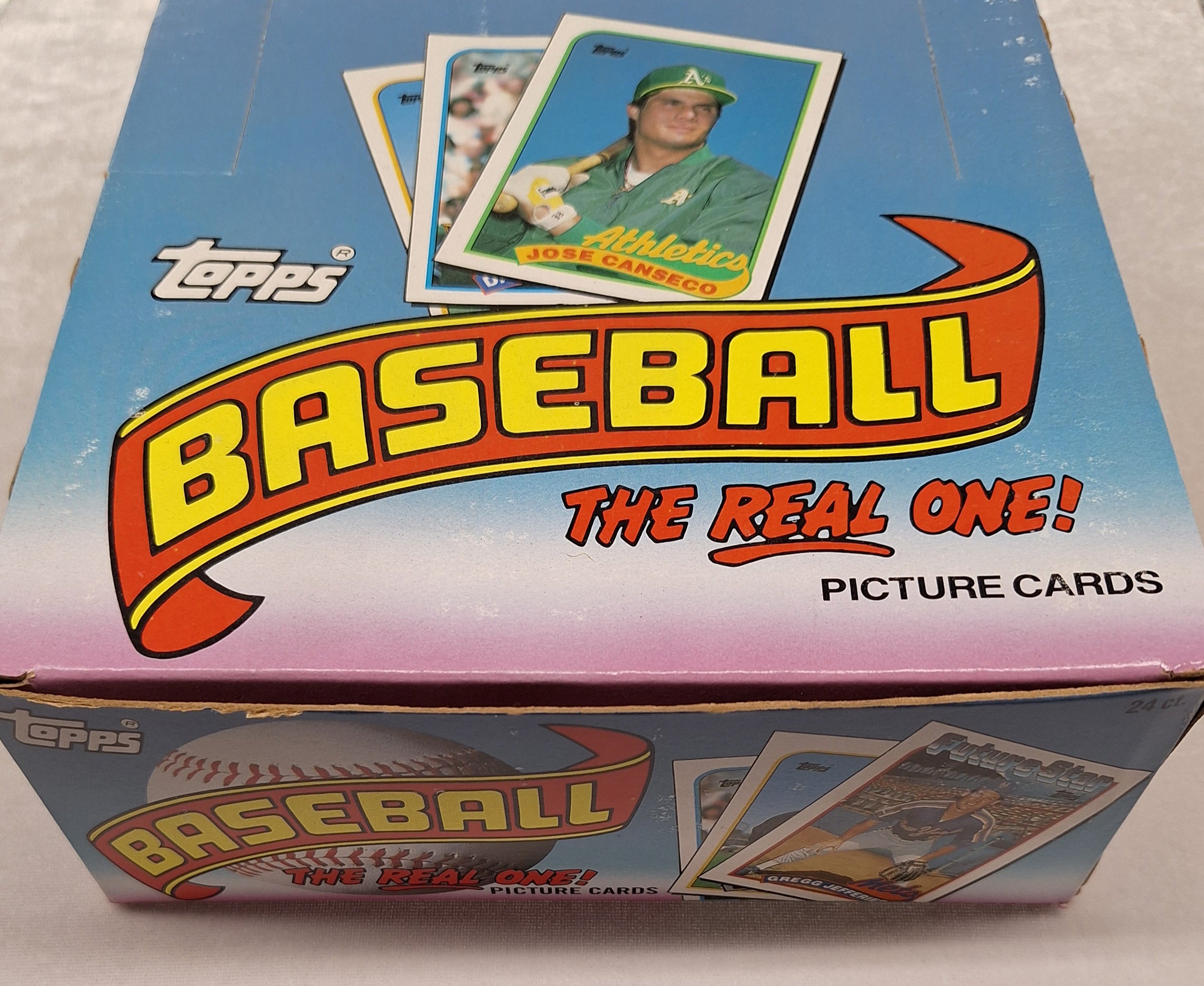 1989 Topps Baseball Rack Pack Box of 24