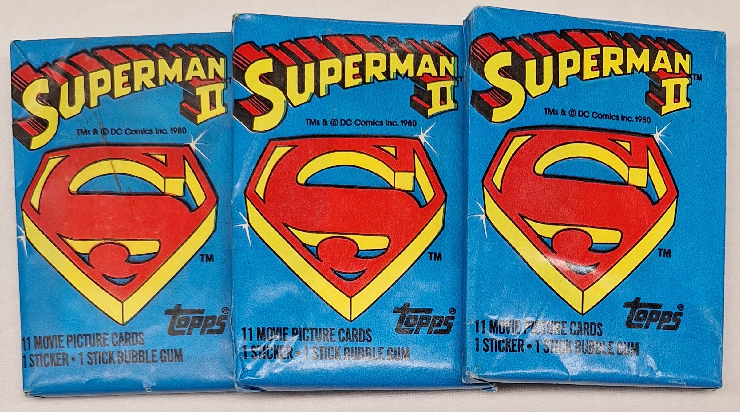 1980 Superman II Wax Pack