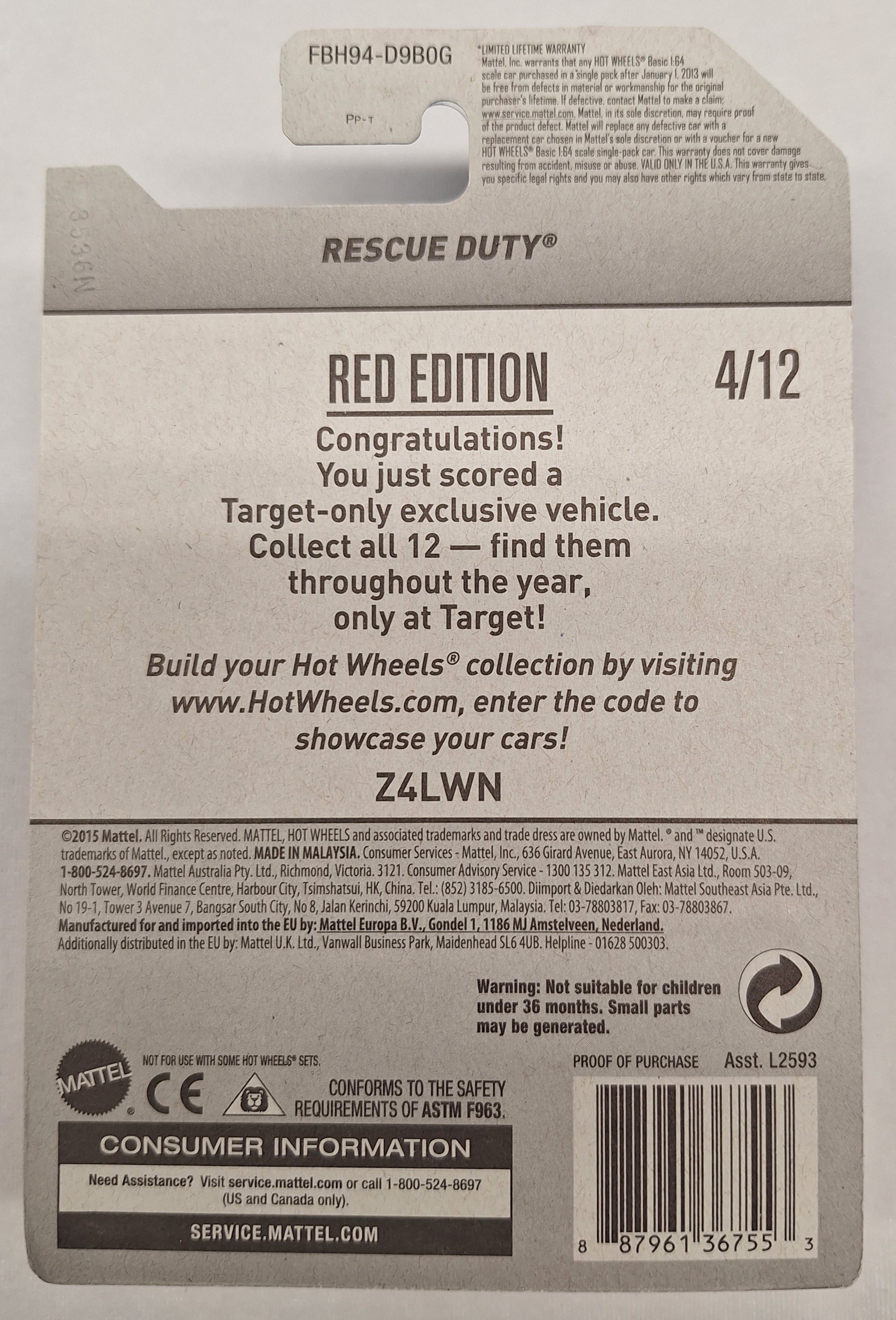 Rescue Duty Red Edition 4/12
