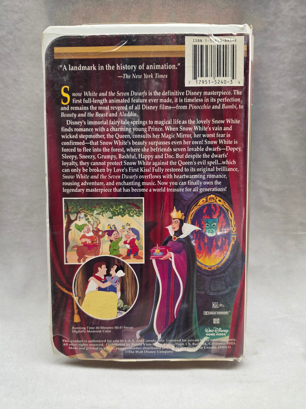 Snow White & the Seven Dwarves VHS
