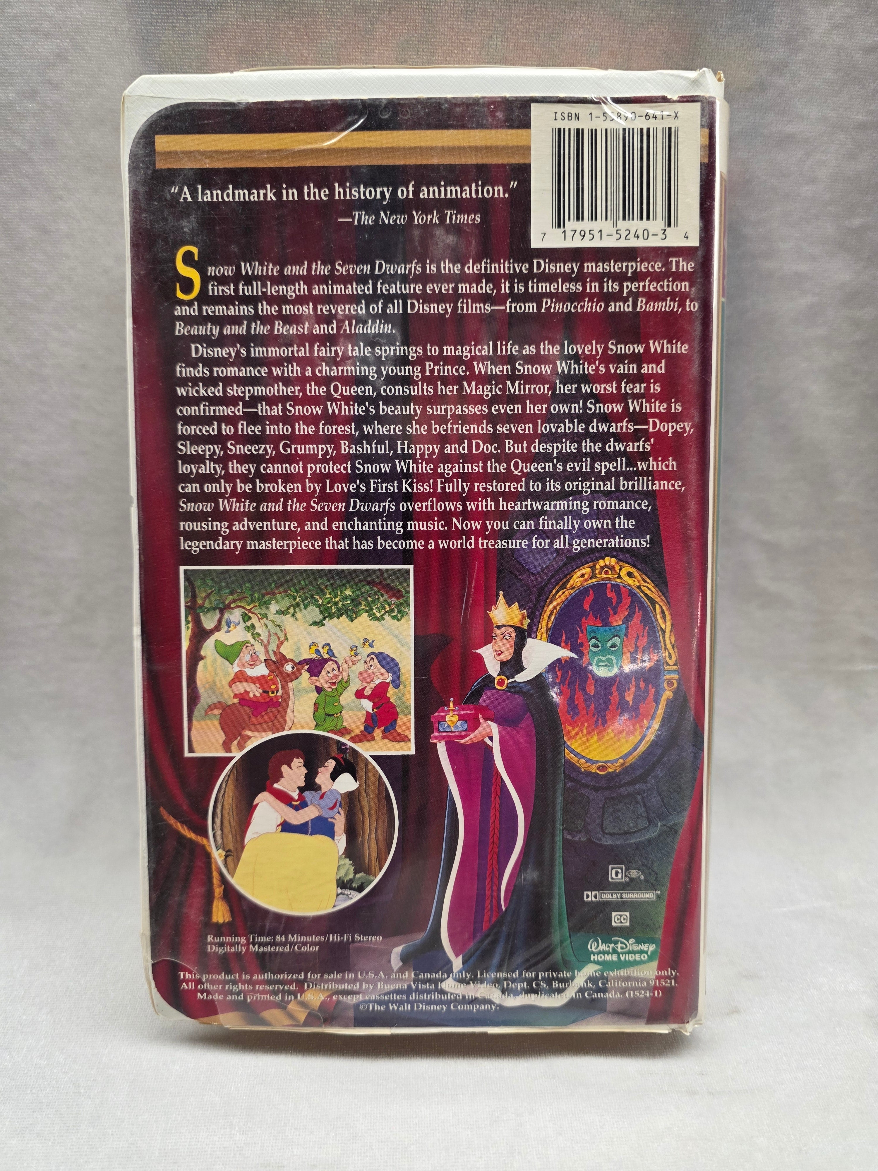 Snow White & the Seven Dwarves VHS