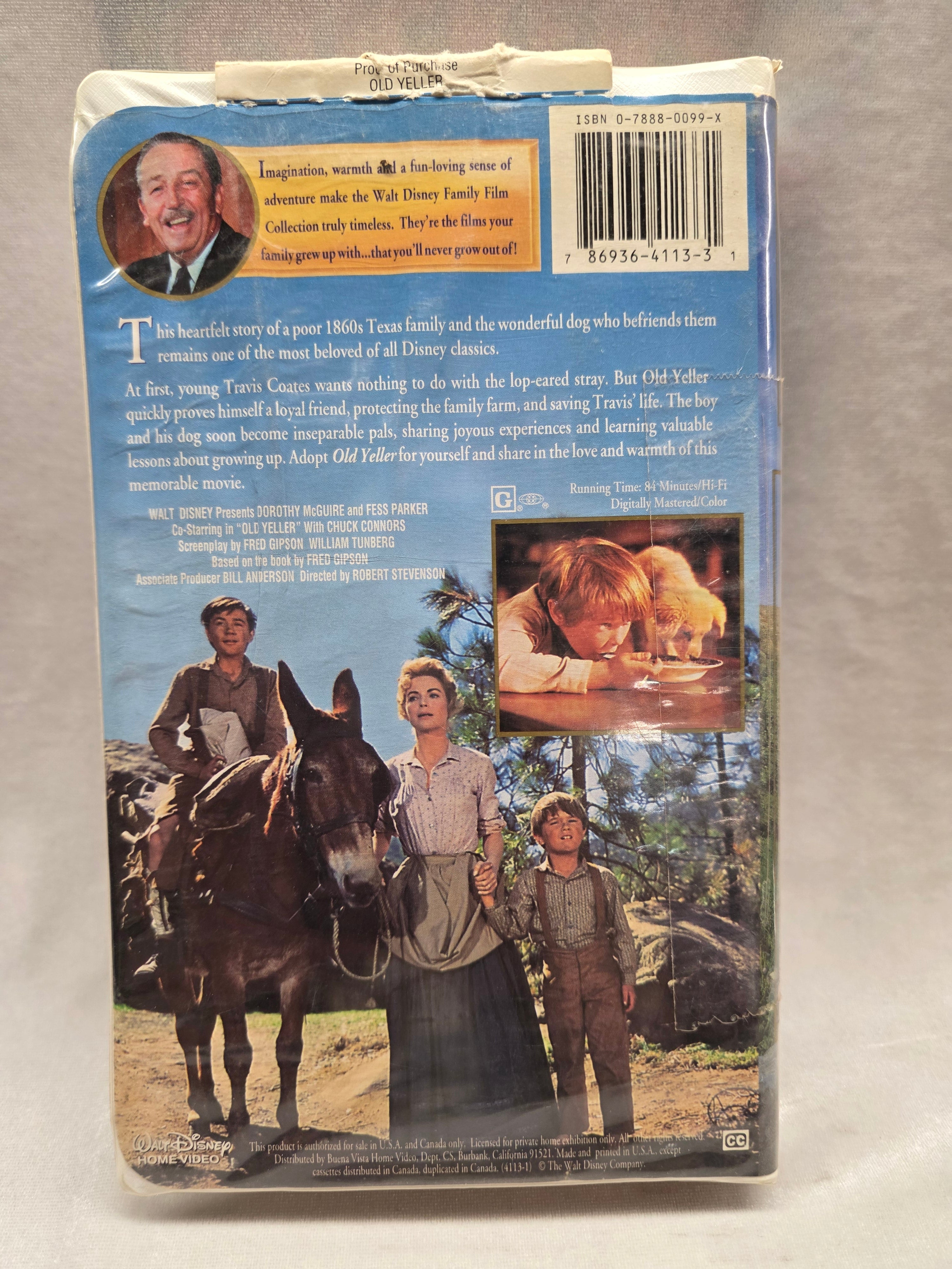 Old Yeller VHS