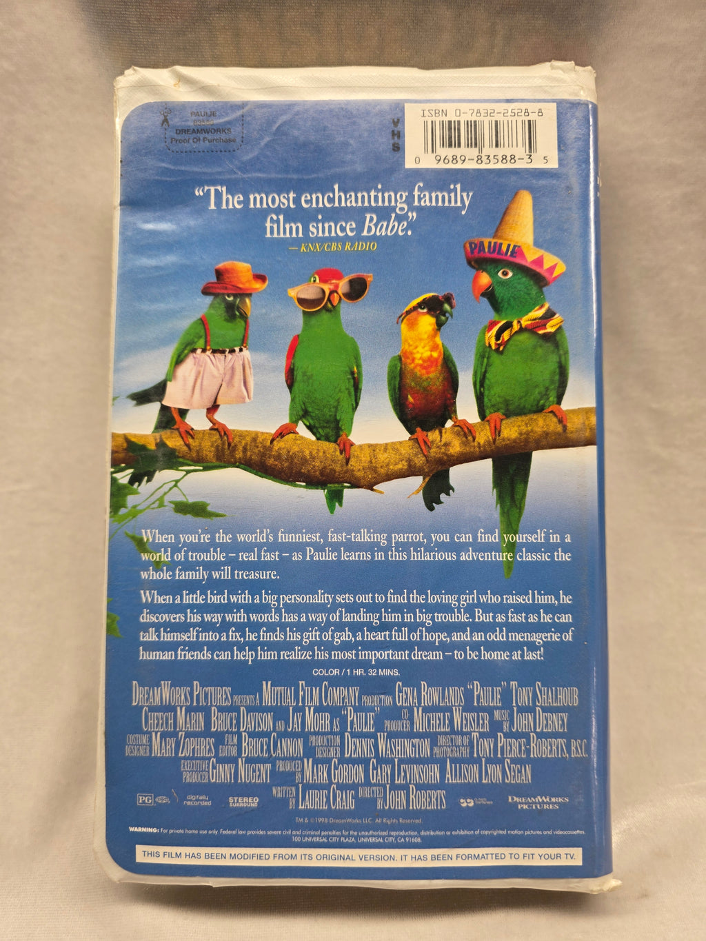 Paulie VHS