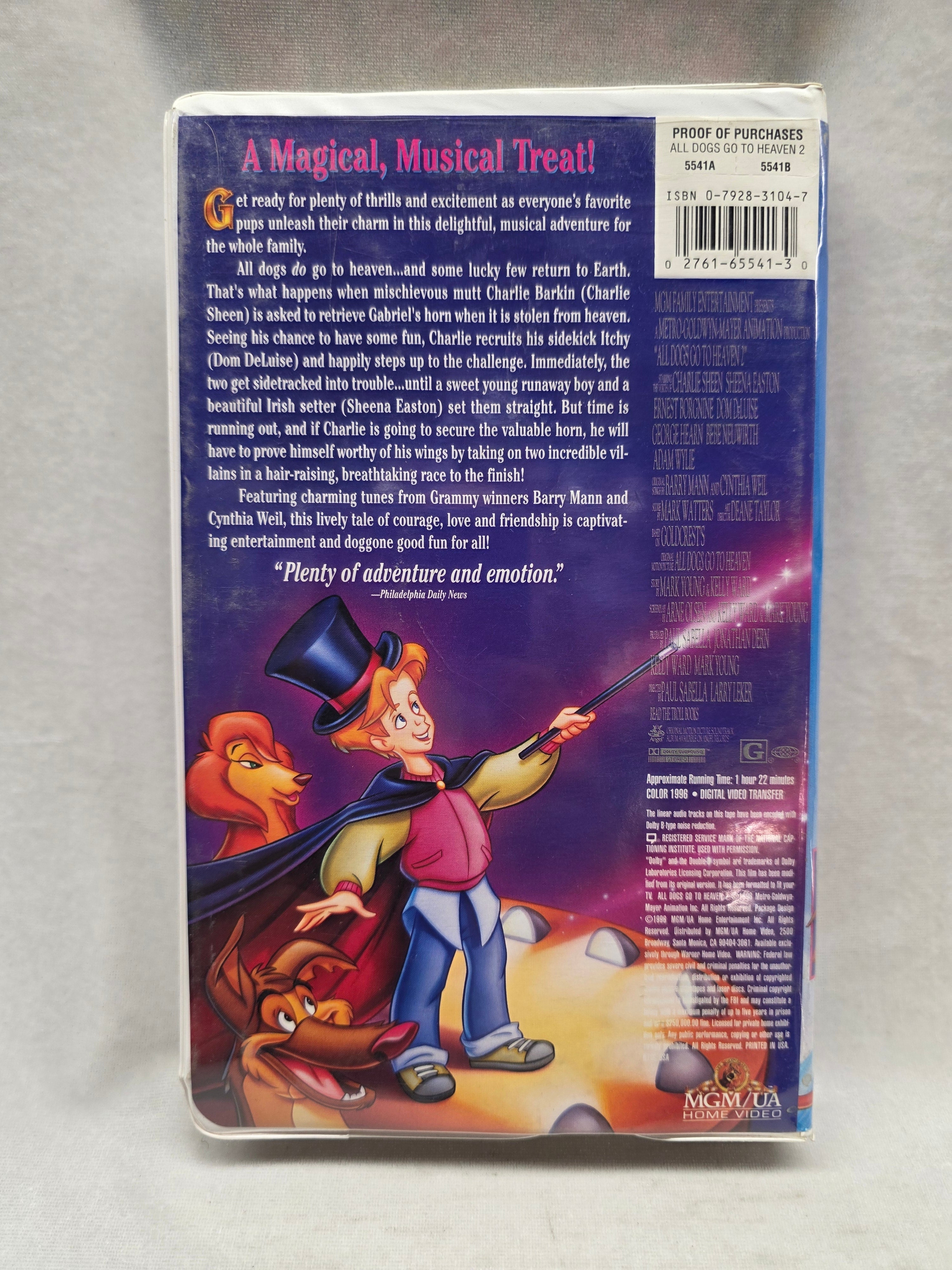 All Dogs Go To Heaven VHS