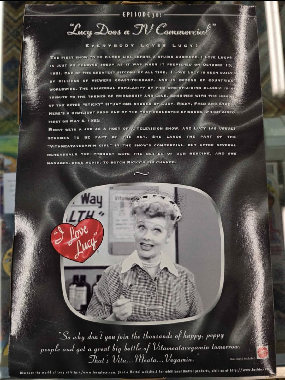 I Love Lucy Barbie – “Lucy Does a TV Commercial” (Collector Edition)