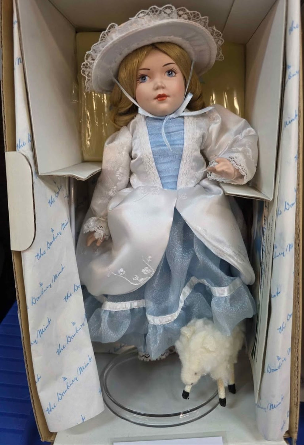 The Danbury Mint “Little Bo Peep” Doll w/ Sheep Accessory