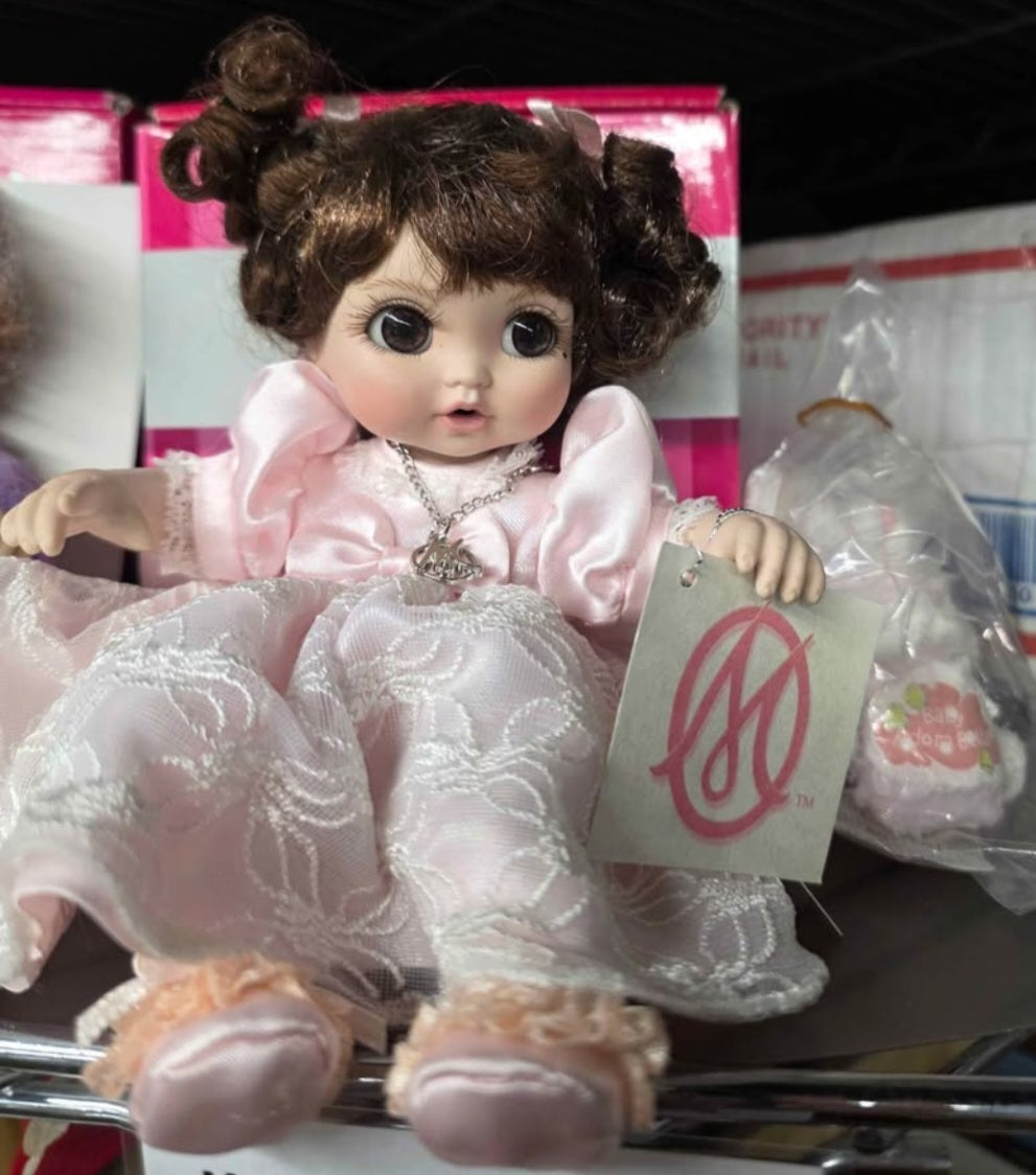 Marie Osmond “Little One” Doll w/ Teddy Bear Accessory