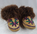 Handmade Alaskan Beaded Beaver Trim Mukluks Children's Size
