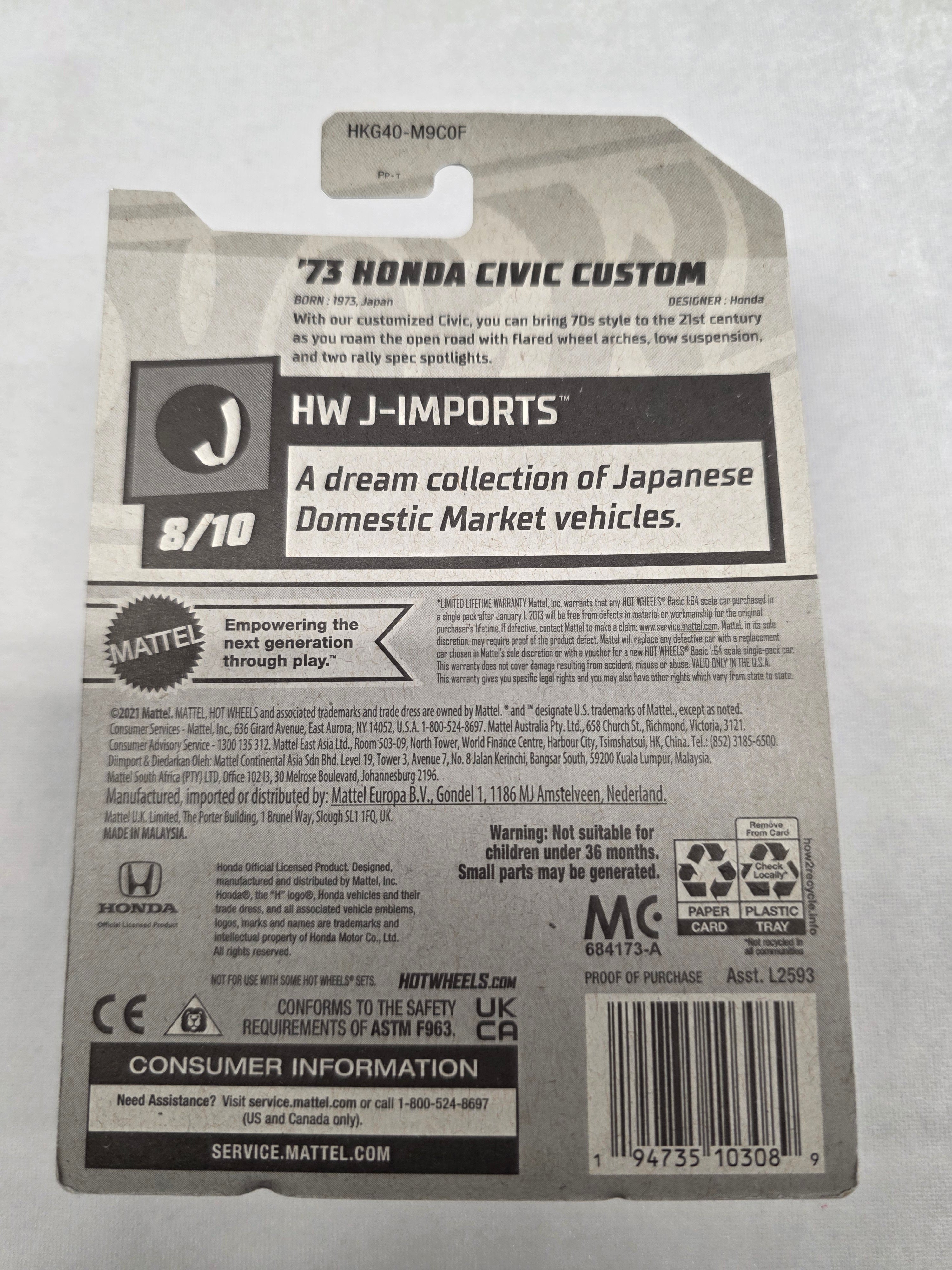 73 Honda Civic Custom J-Imports 117/250