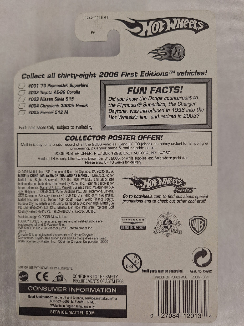 70 Plymouth Superbird 1/38 First Editions #1 Green