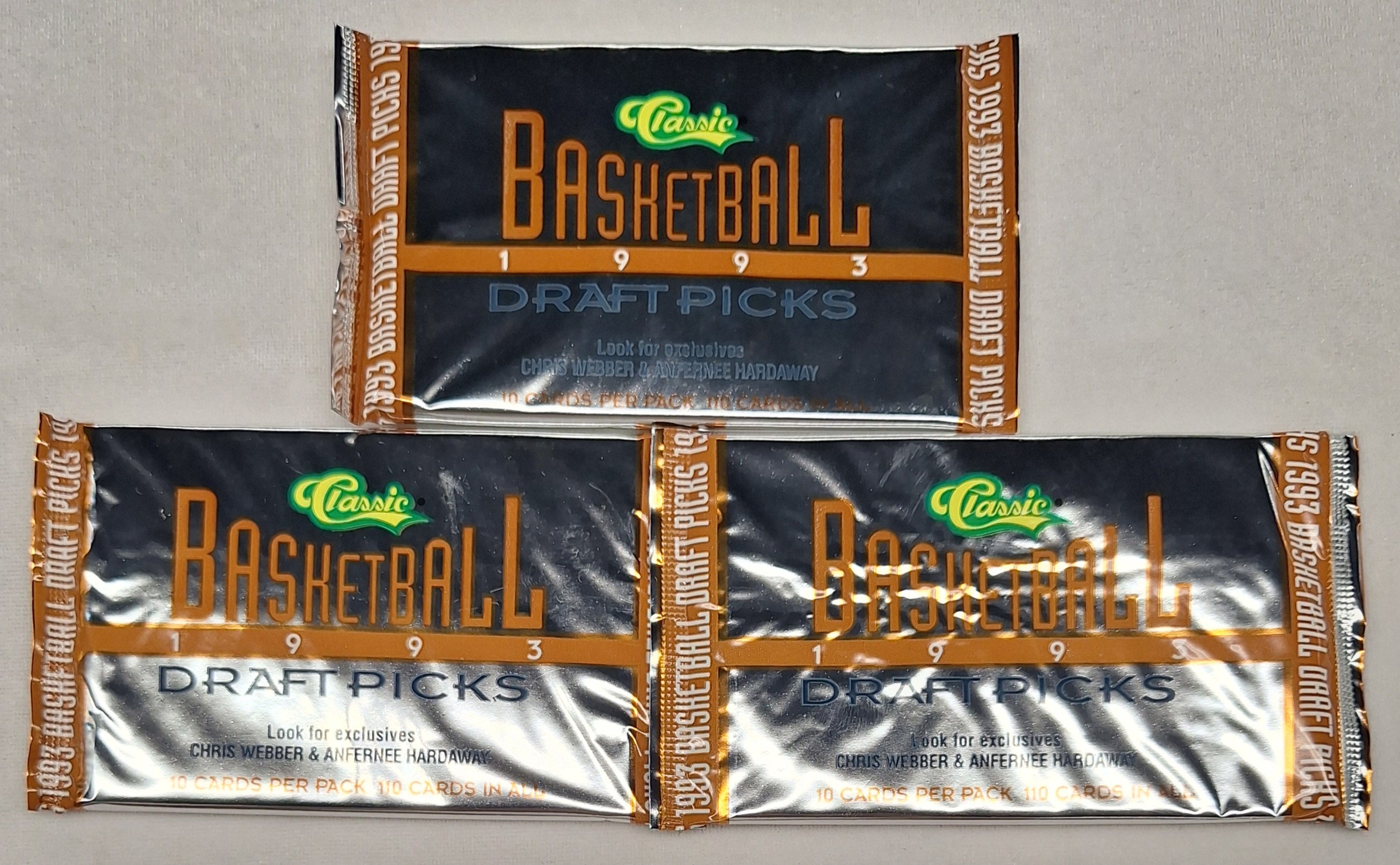 1993 Classic Basketball Draft Picks Cello Pack