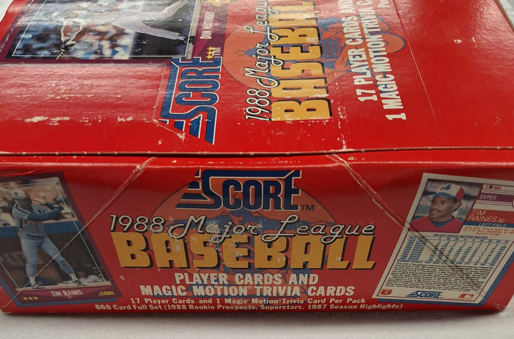 1988 Score Baseball Box of 36 Wax Packs