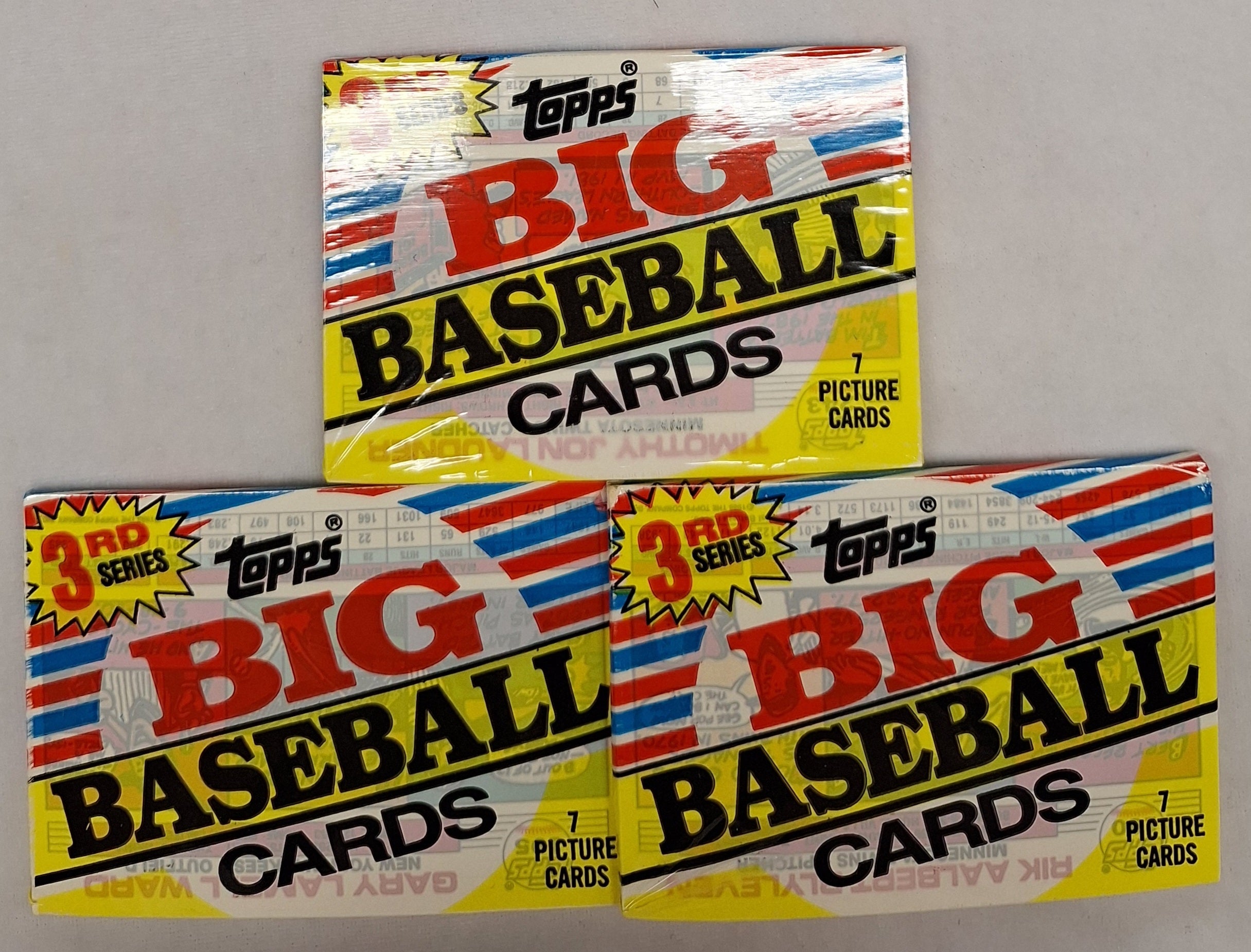 1988 Topps Big Baseball Cards Cello Pack 3rd Series