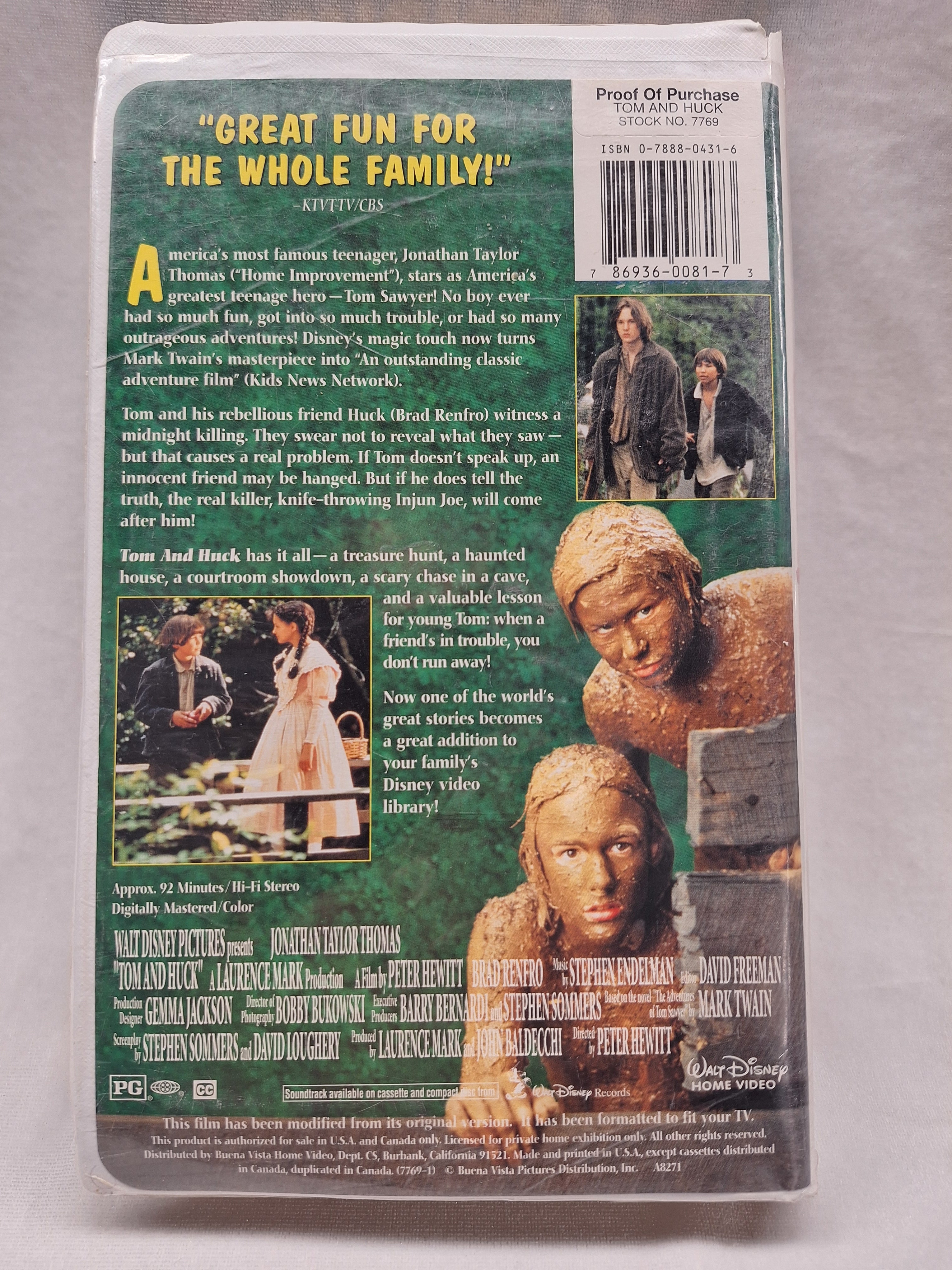 Tom & Huck VHS