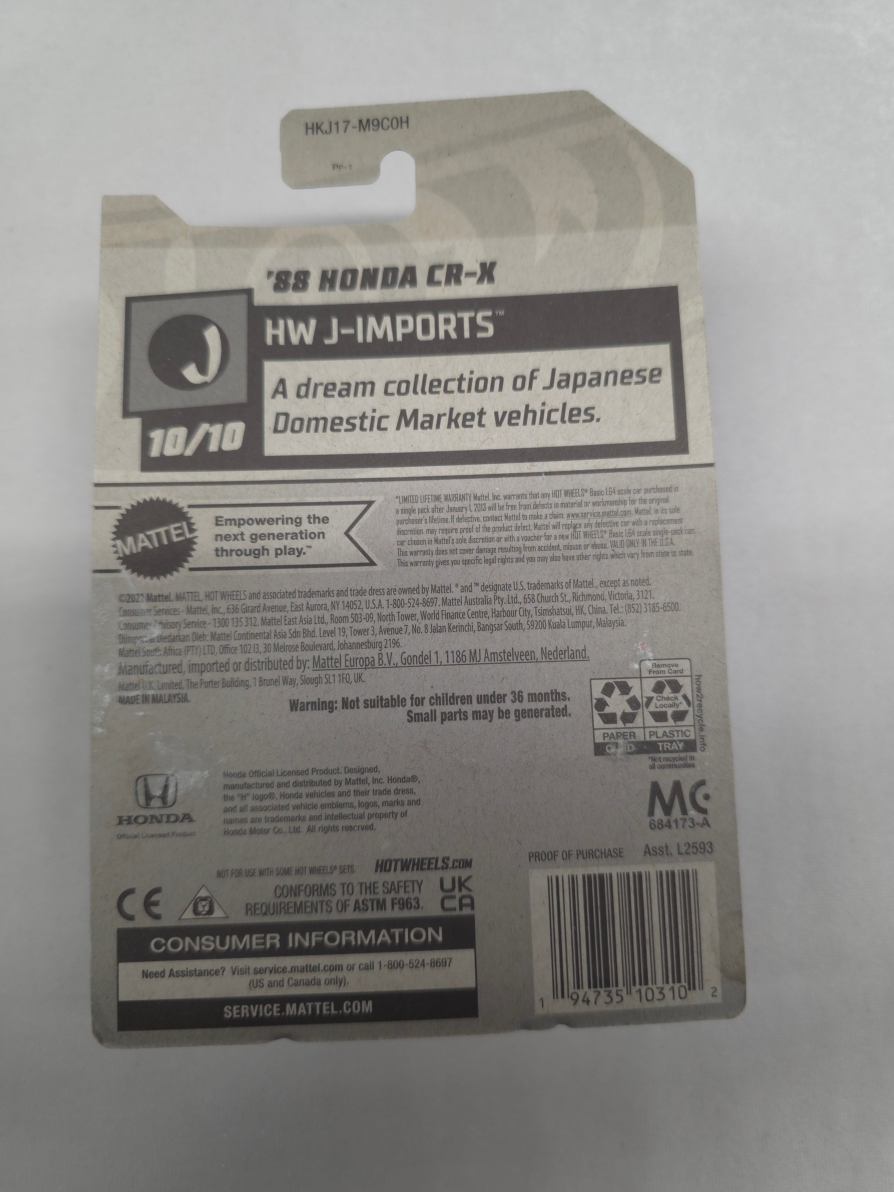 88 Honda CR-X J-Imports 148/250