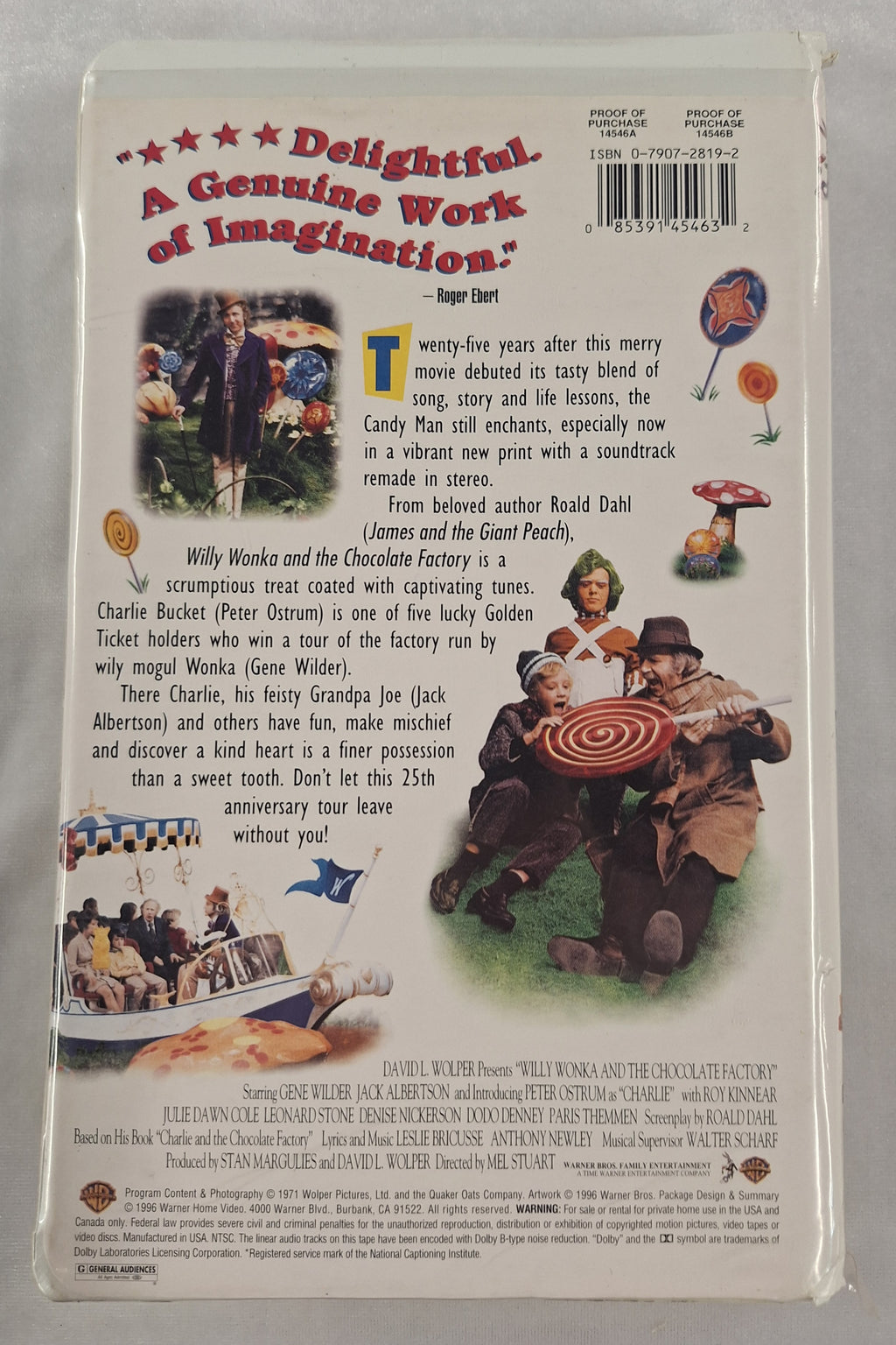 Willy Wonks & The Chocolate Factory VHS 25th Anniversary