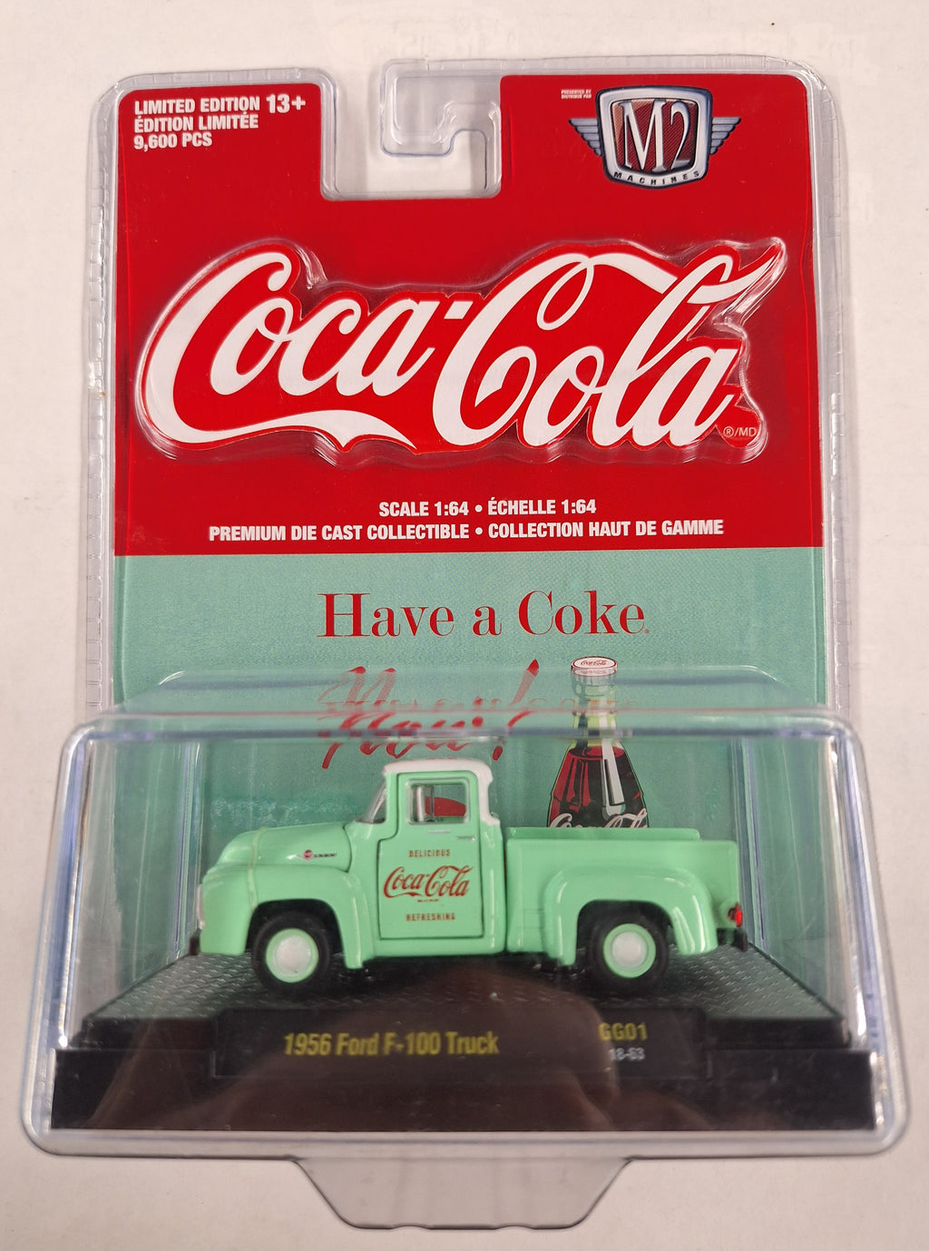 56 Ford F-100 Truck GG01 M2 Machines Coca Cola