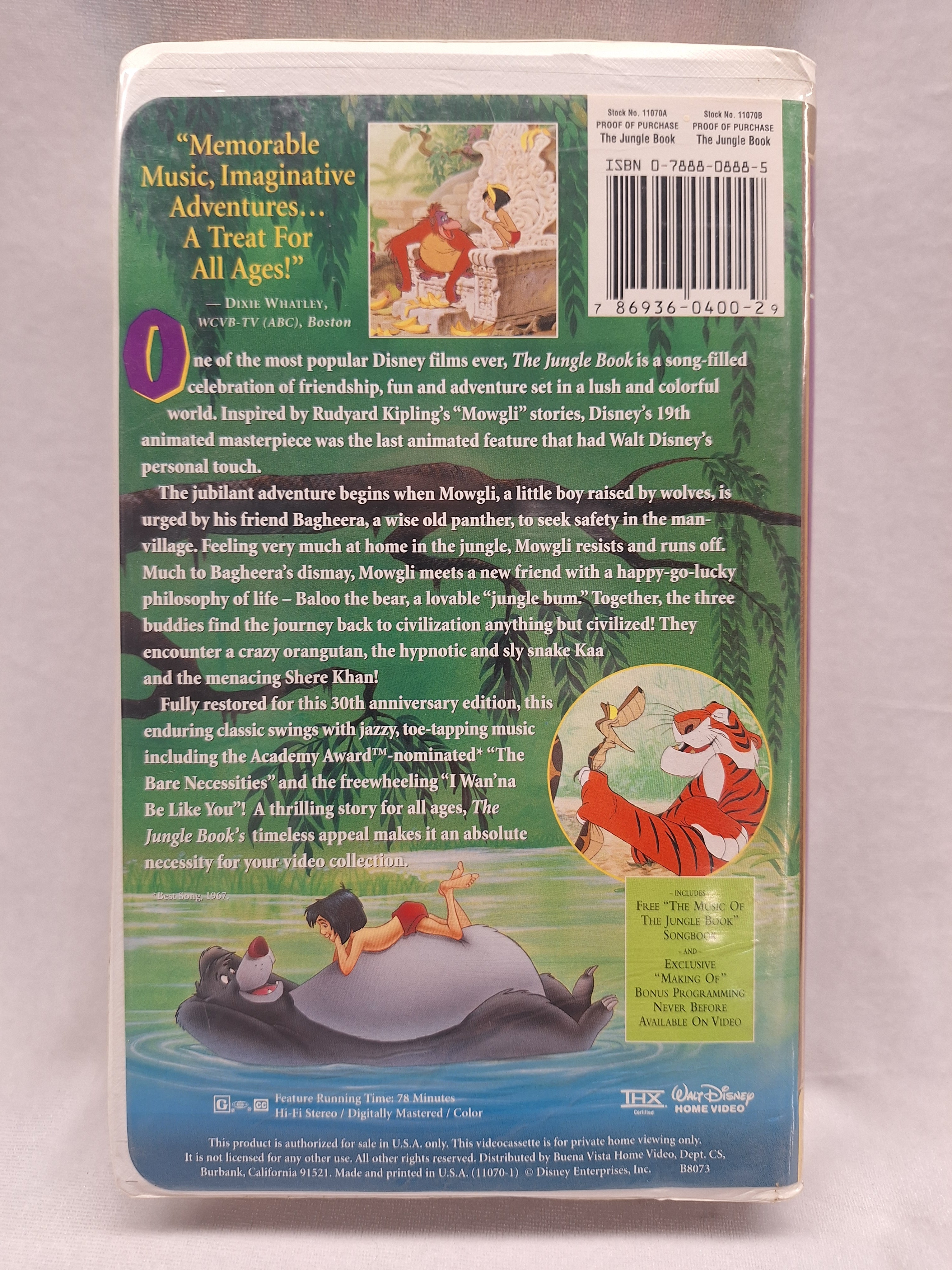 The Jungle Book VHS