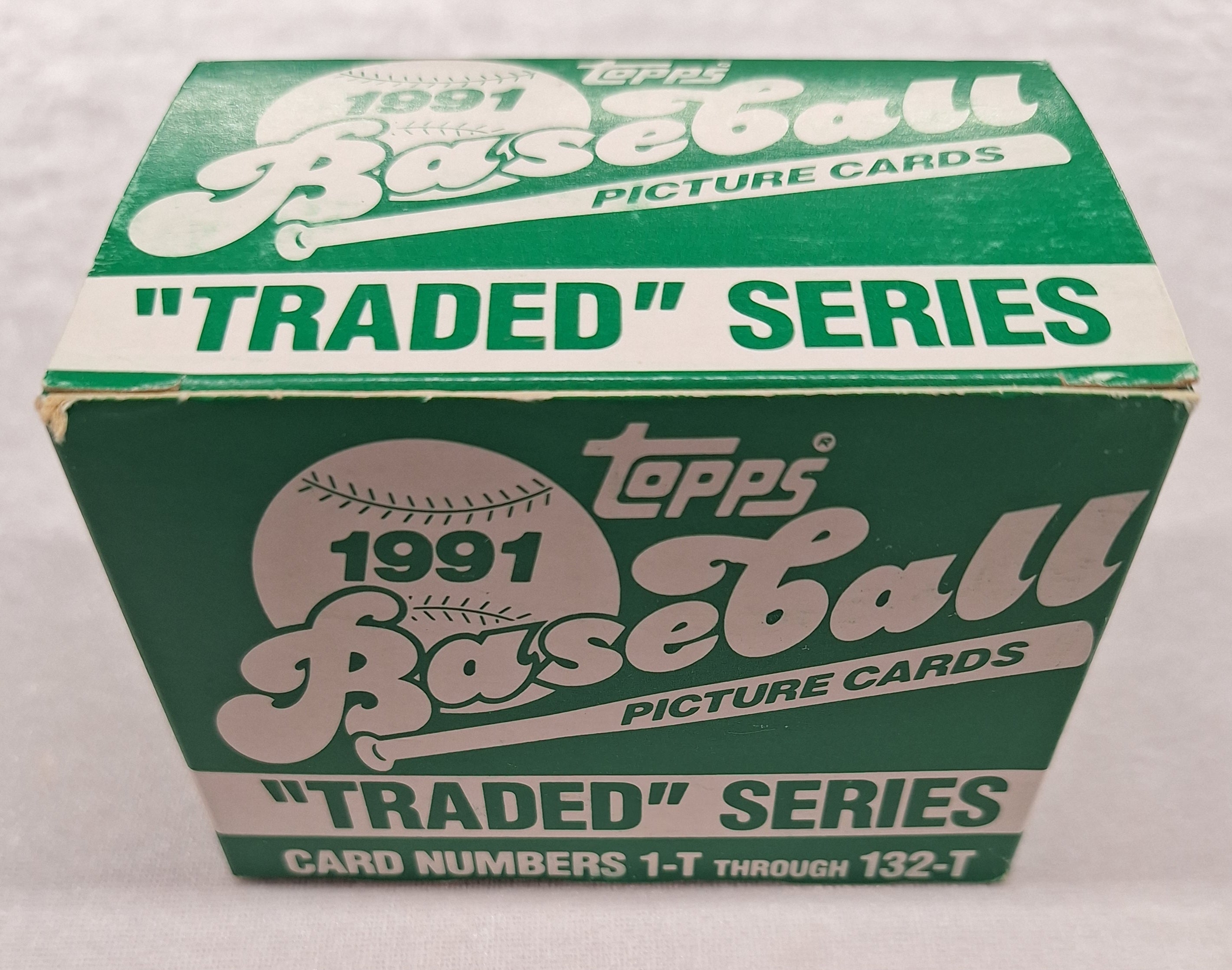 1991 Topps Baseball Traded Series 132 Card Box