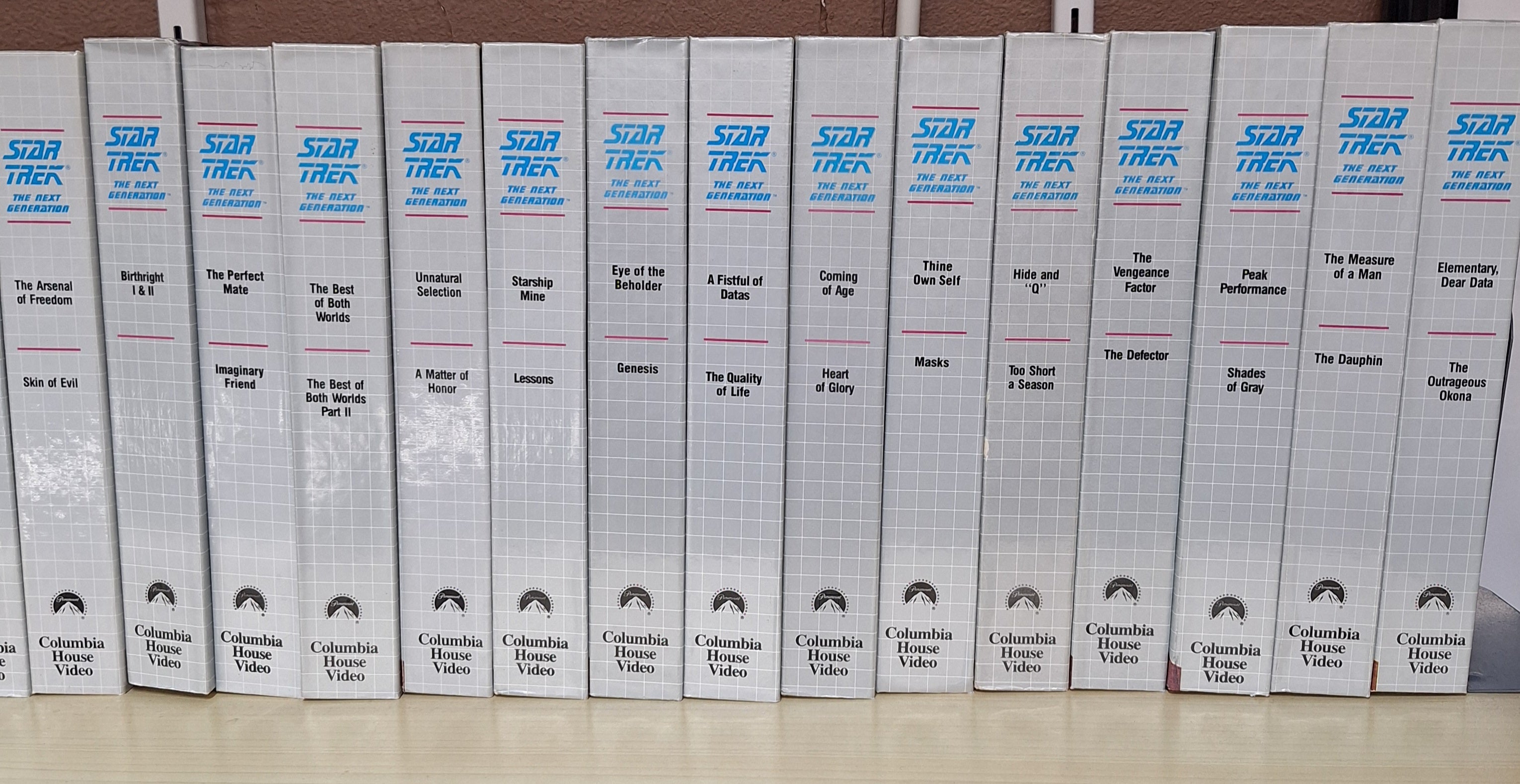 Star Trek The Next Generation VHS 87pc Set