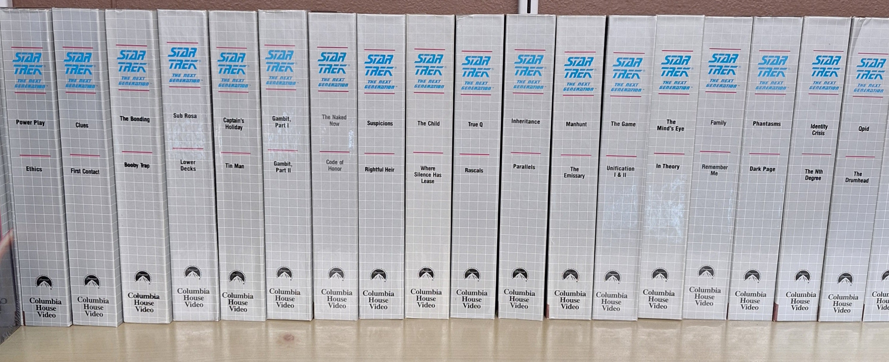 Star Trek The Next Generation VHS 87pc Set