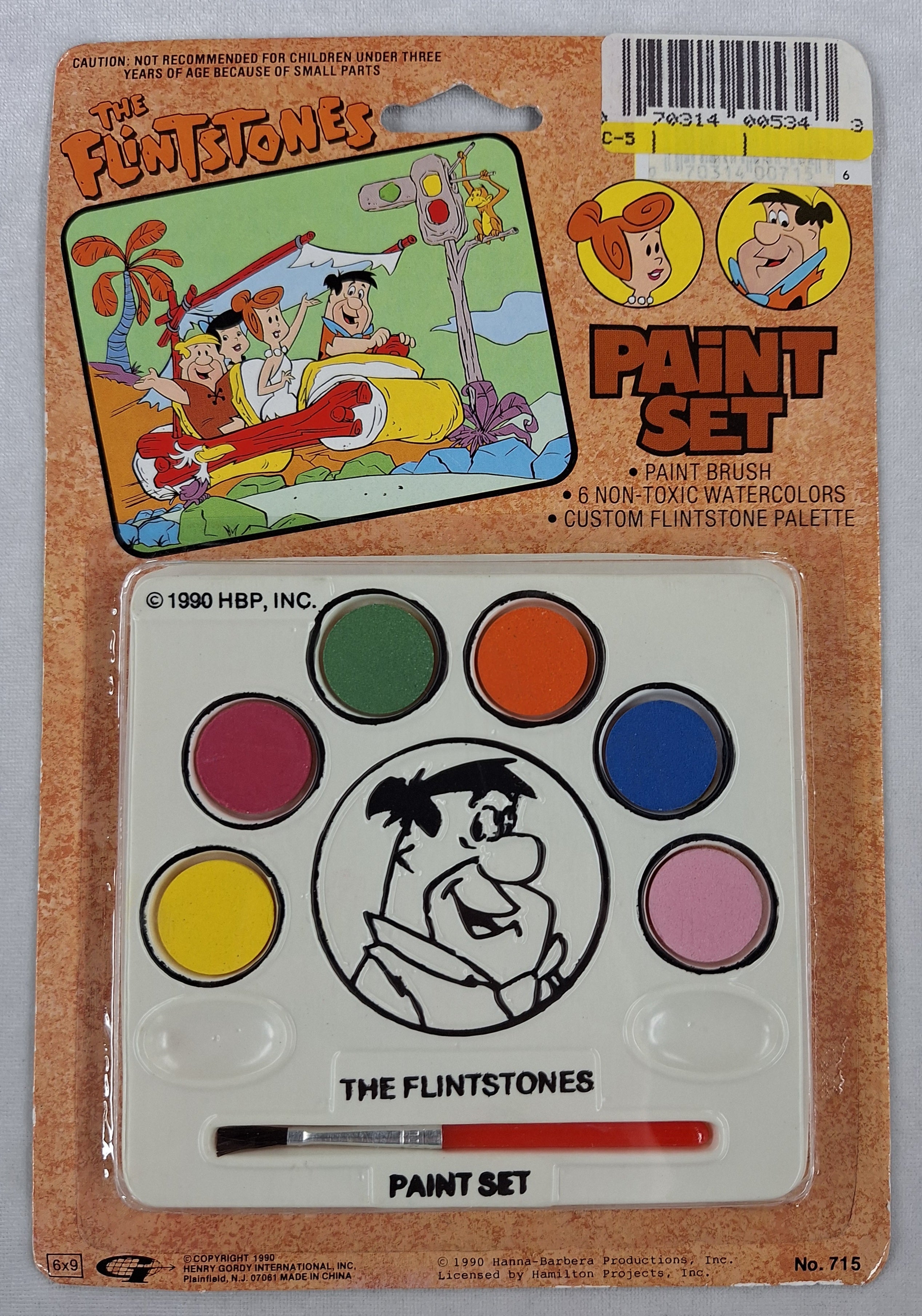 The Flintstones Paint Set 1990