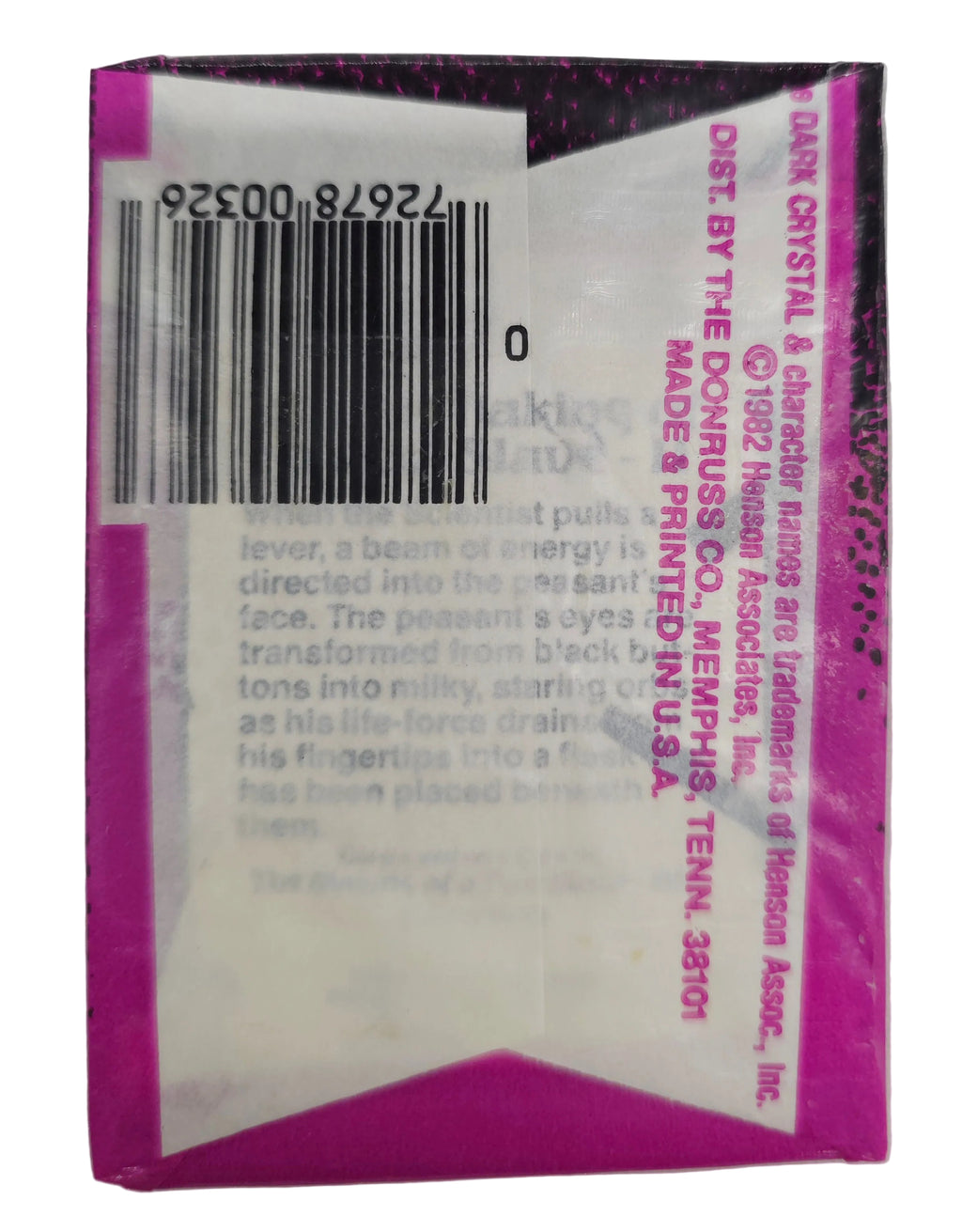 1982 The Dark Crystal Wax Pack