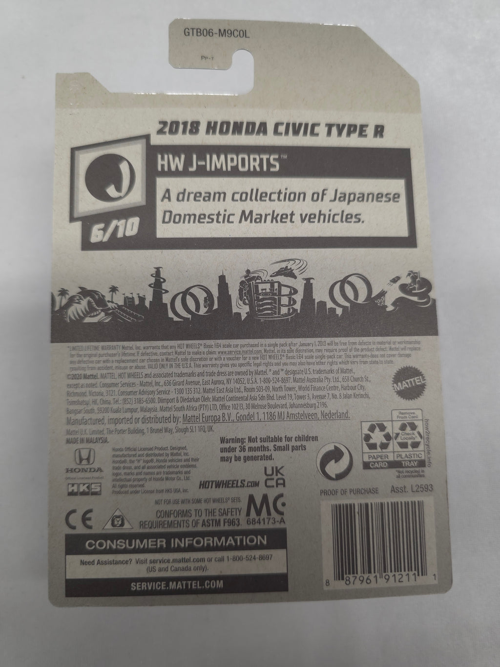 18 Honda Civic Type R J-Imports 186/250