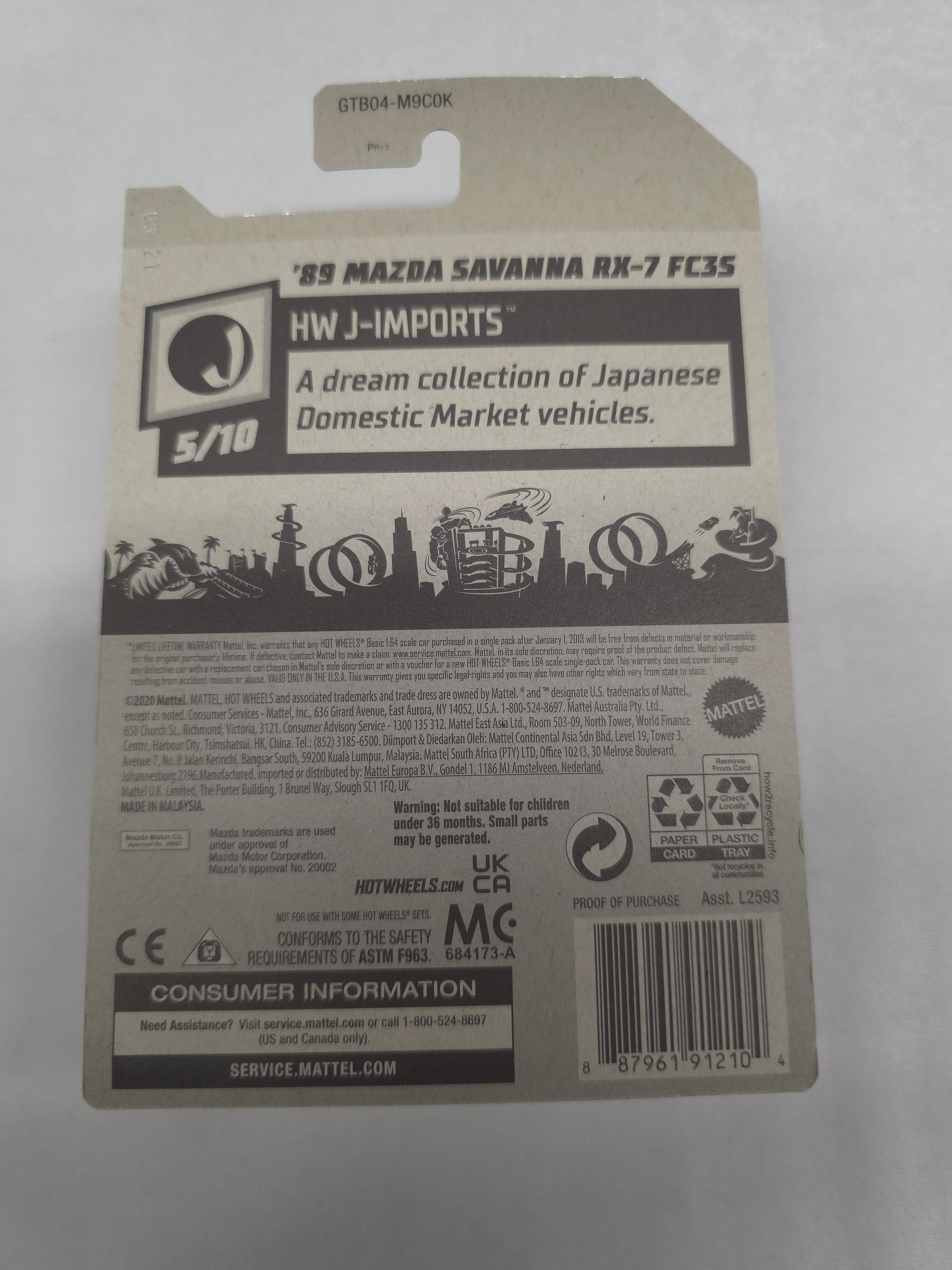 89 Mazda Savanna RX-7 FC35 J-Imports 176/250