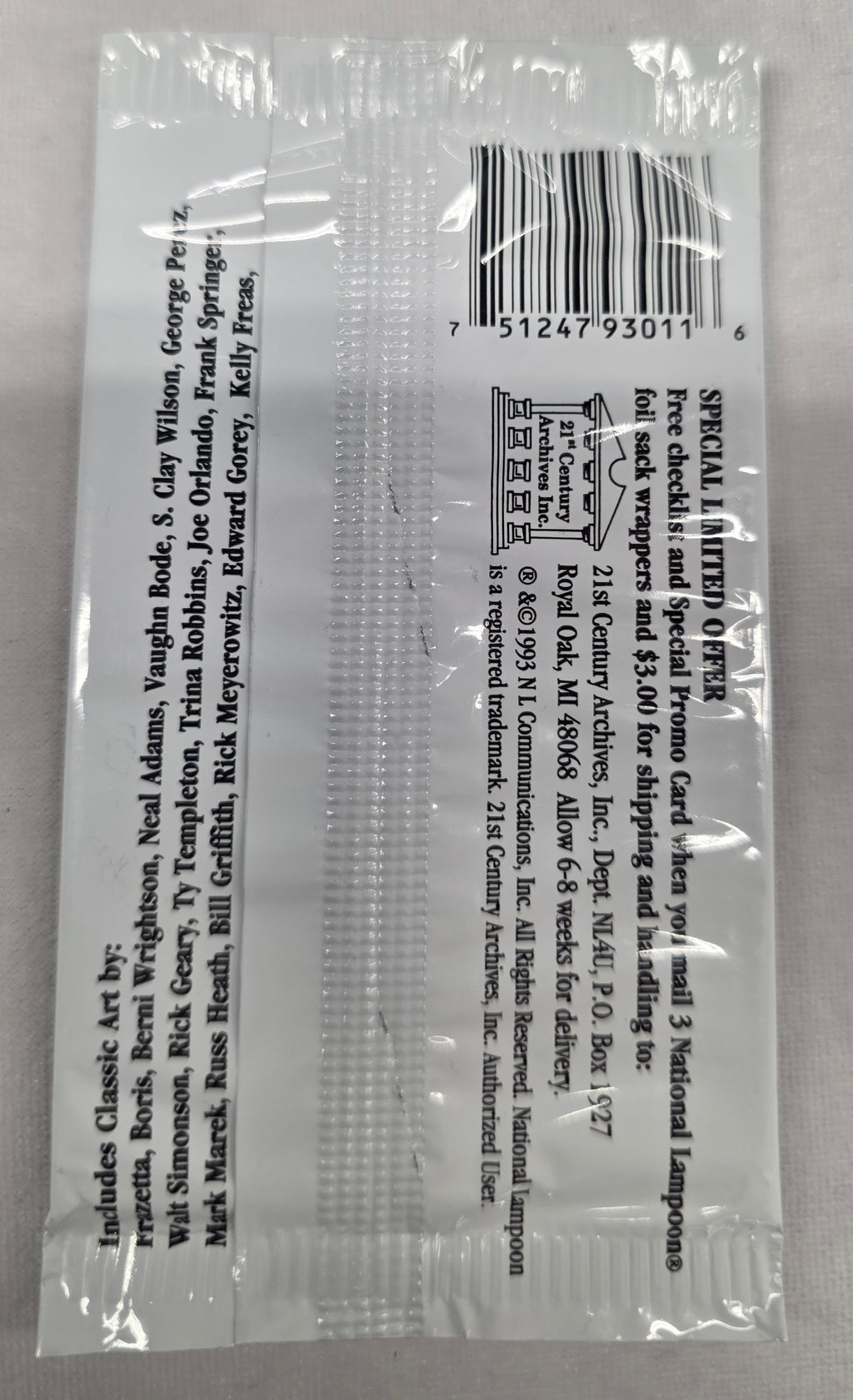 1993 National Lampoon Cello Pack