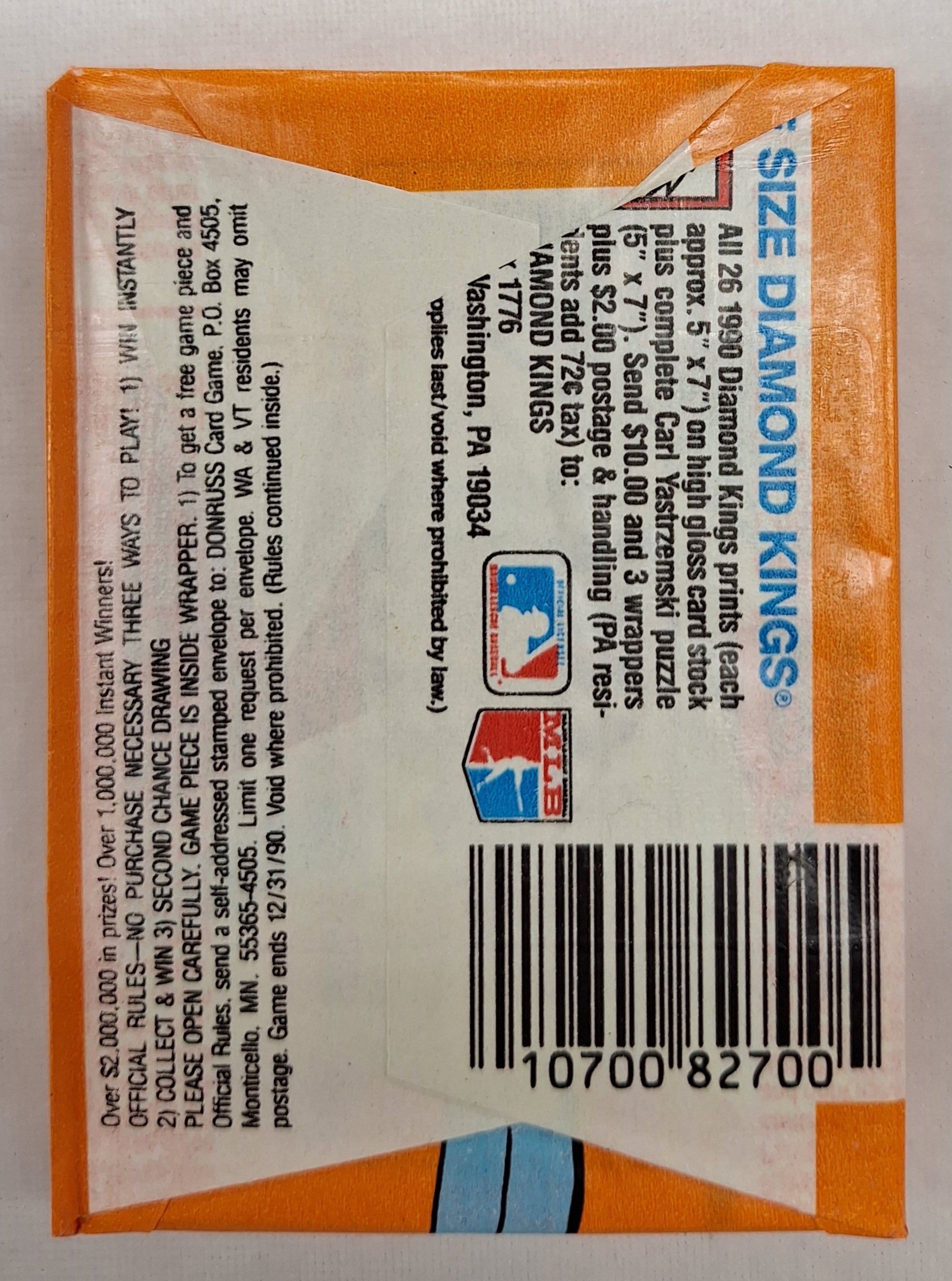 1990 Donruss Baseball Wax Pack