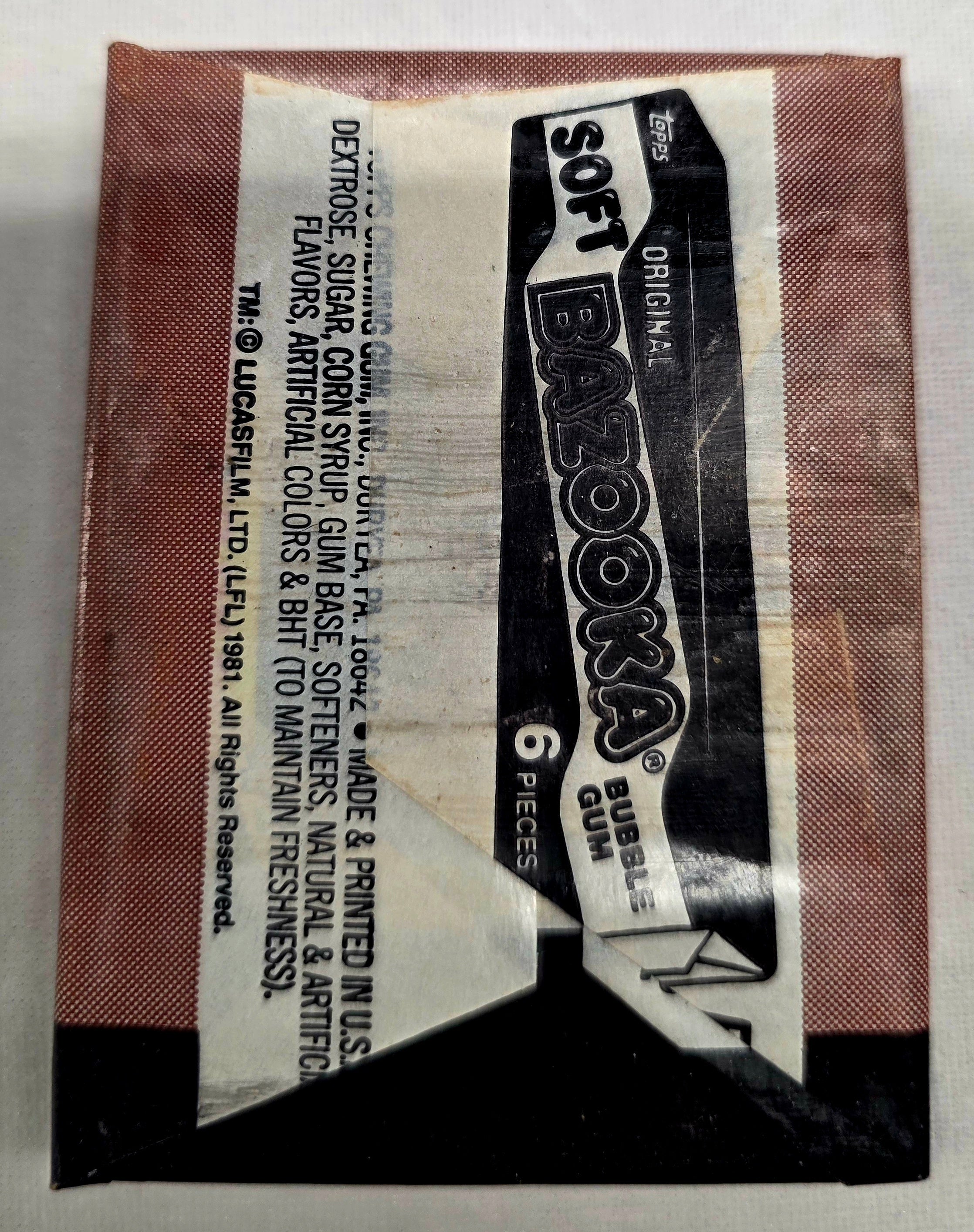 1981 Indiana Jones Raiders Of The Lost Ark Wax Pack
