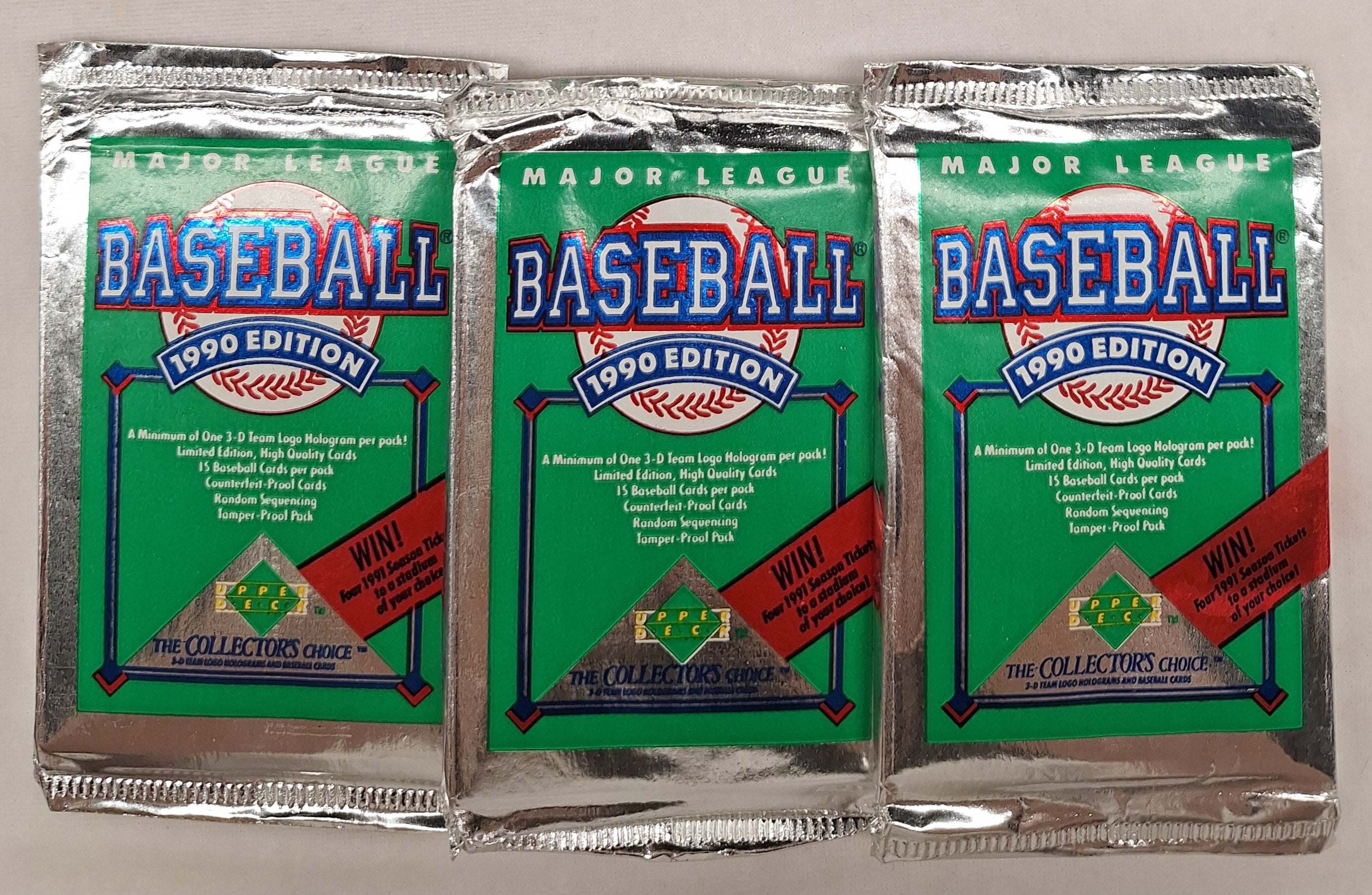 1990 Upper Deck Baseball Foil Pack