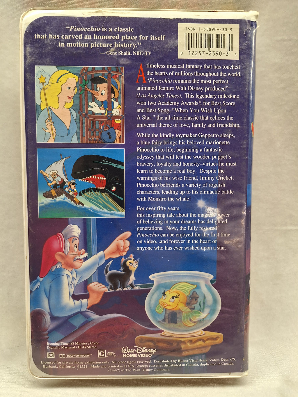 Pinocchio VHS