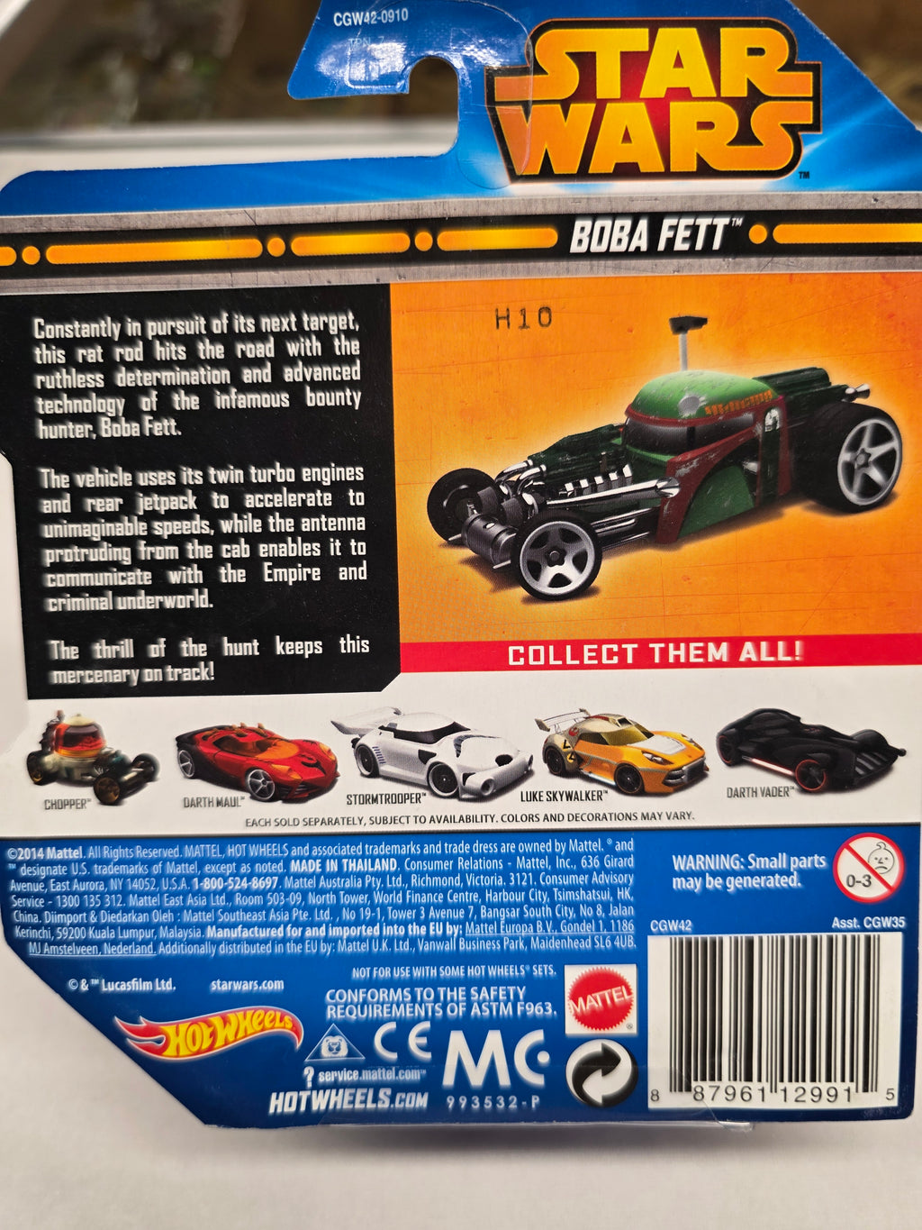 Star Wars Boba Fett Character Cars