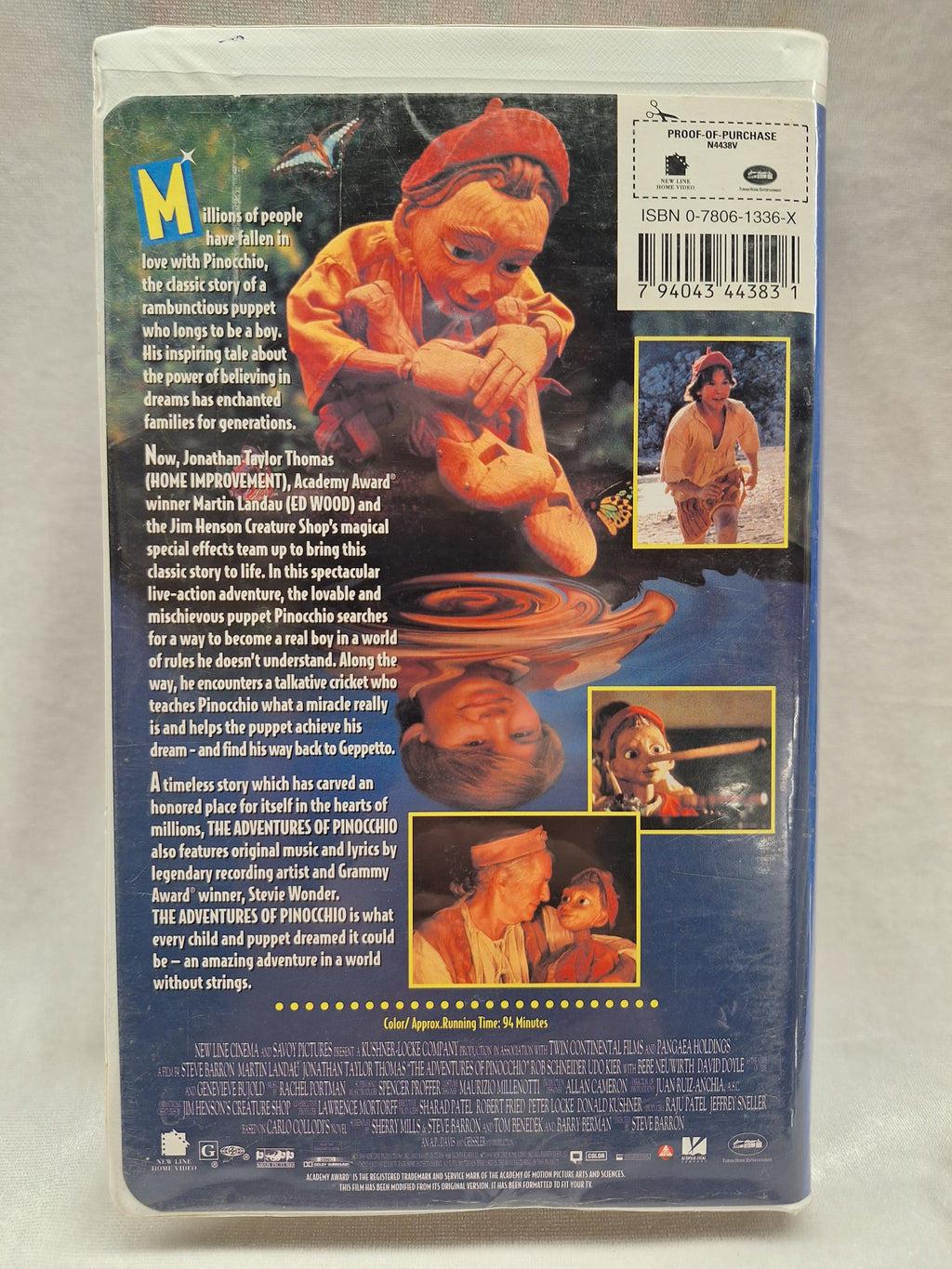 The Adventures Of Pinocchio VHS