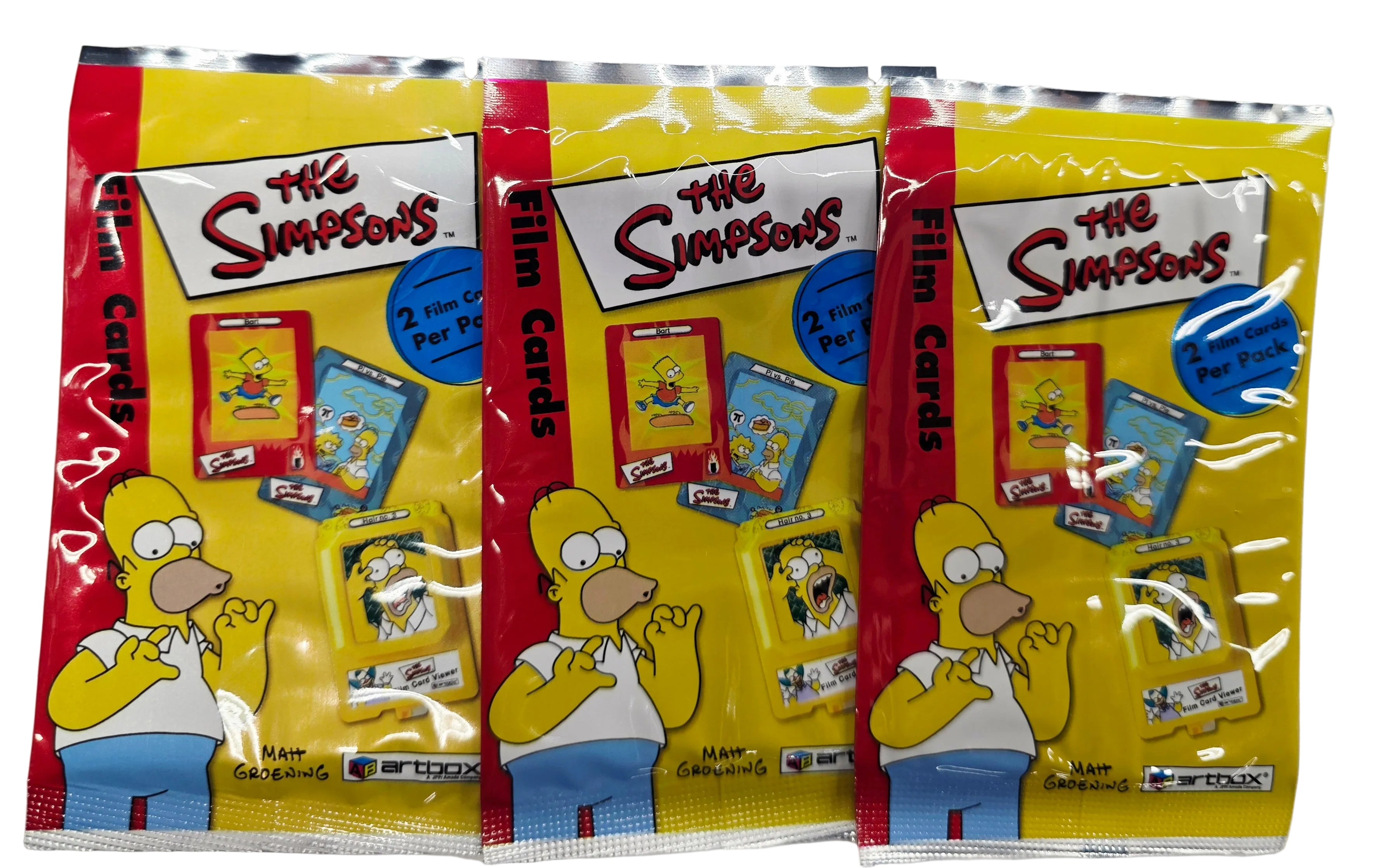 2000 The Simpsons Film Cards Cello Pack