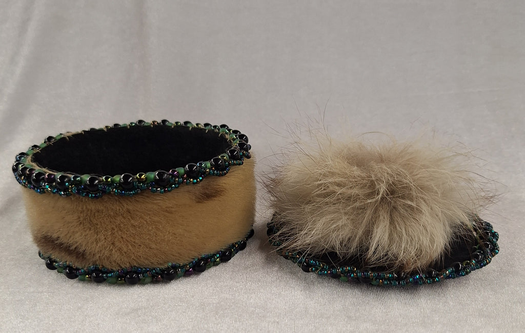 Handmade Alaskan Beaded Container 1999