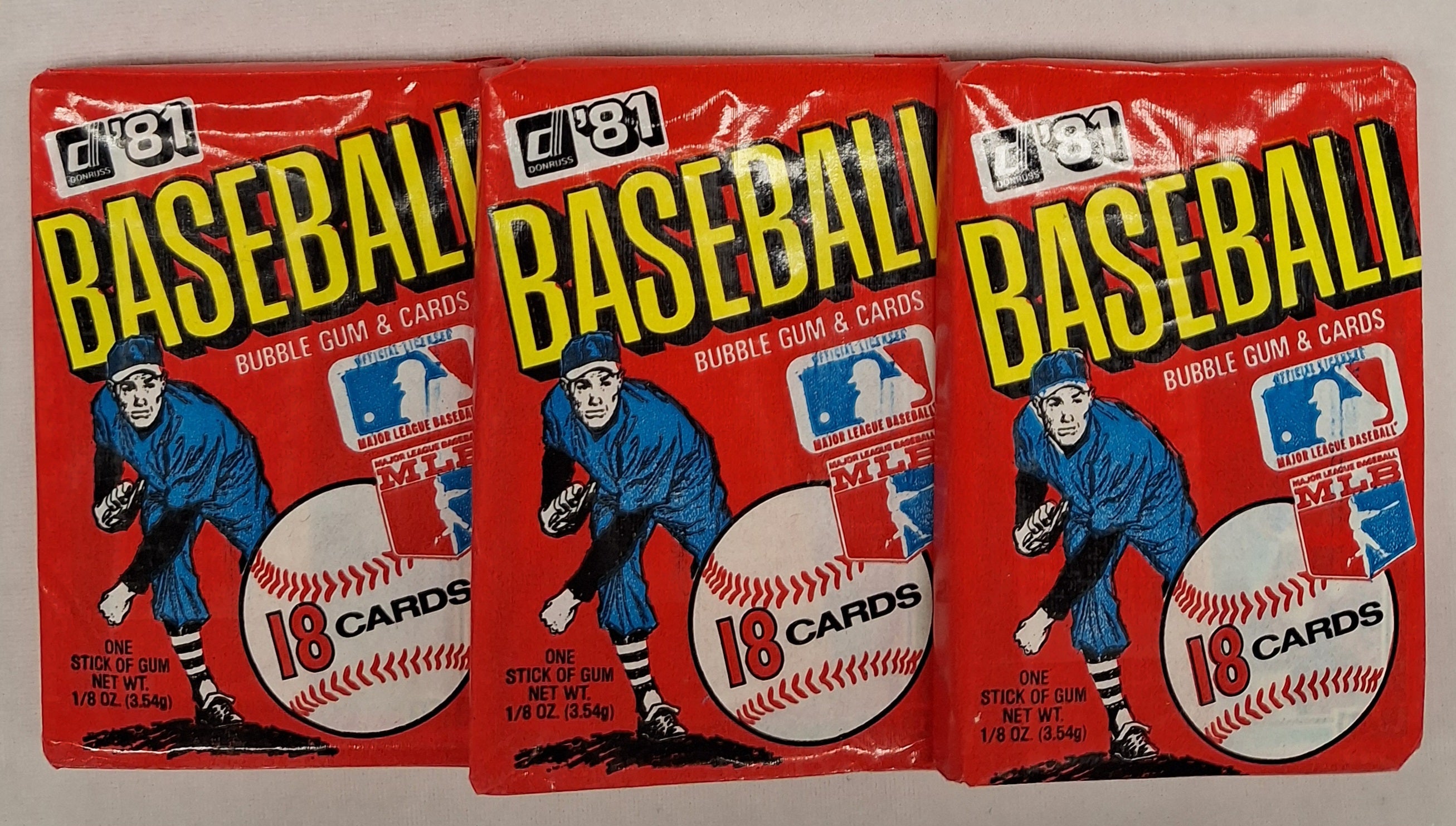 1981 Donruss Baseball Wax Pack