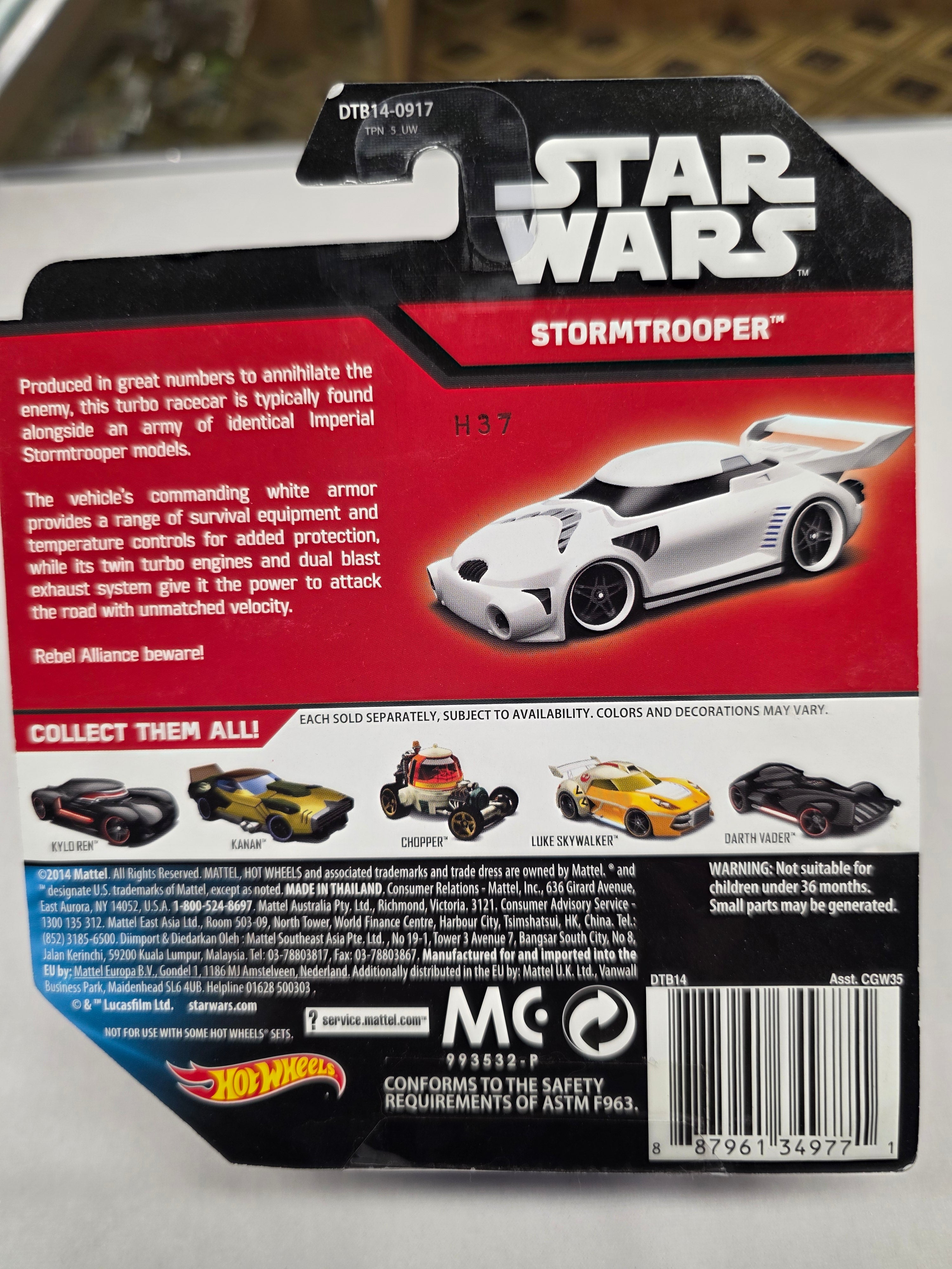 Star Wars Stormtrooper Character Cars