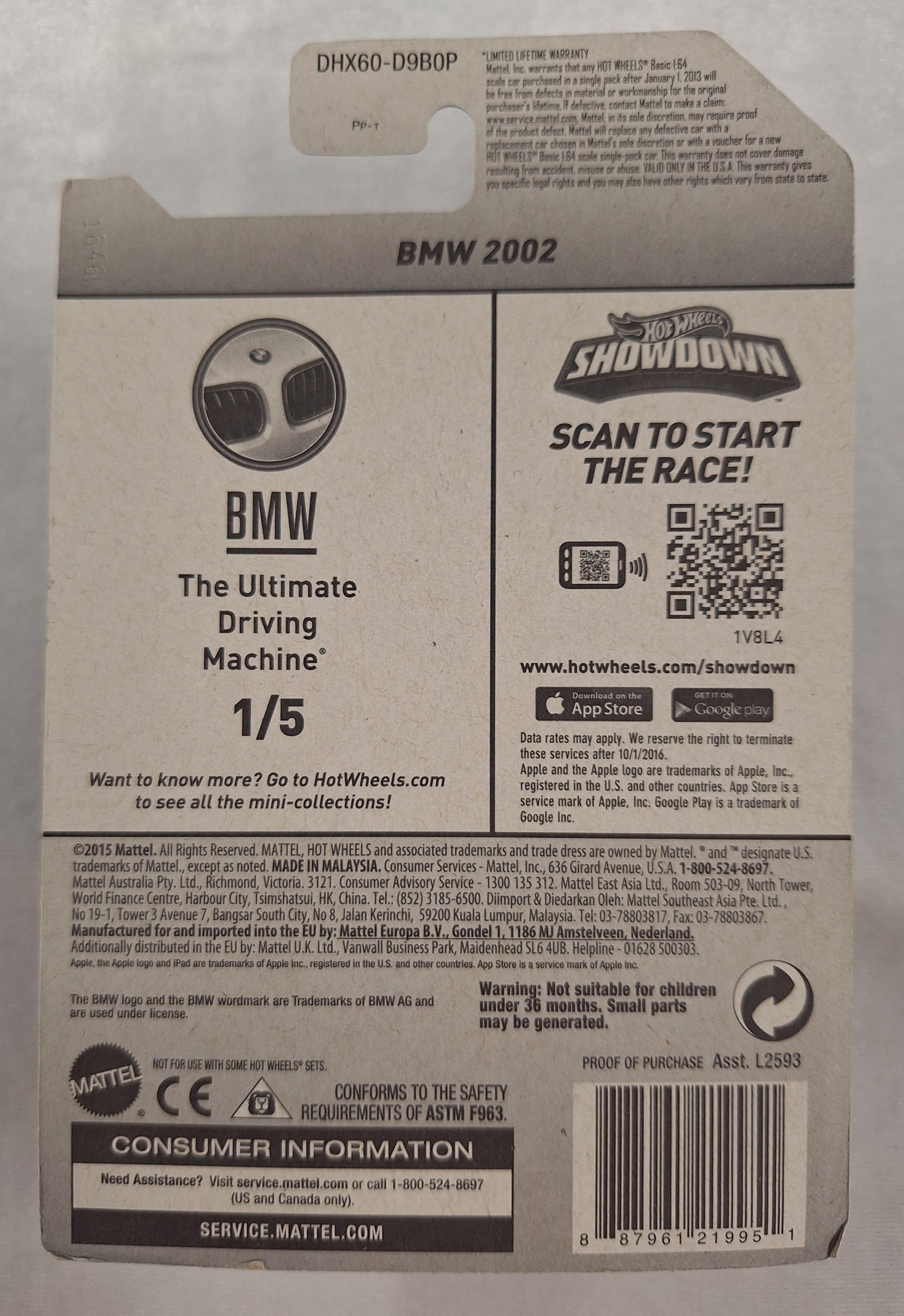 BMW 02 1/5 BMW 186/250 White