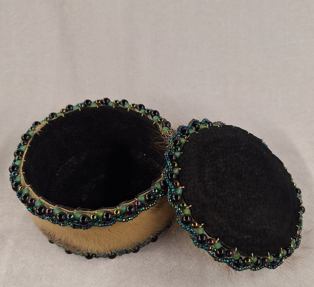 Handmade Alaskan Beaded Container 1999