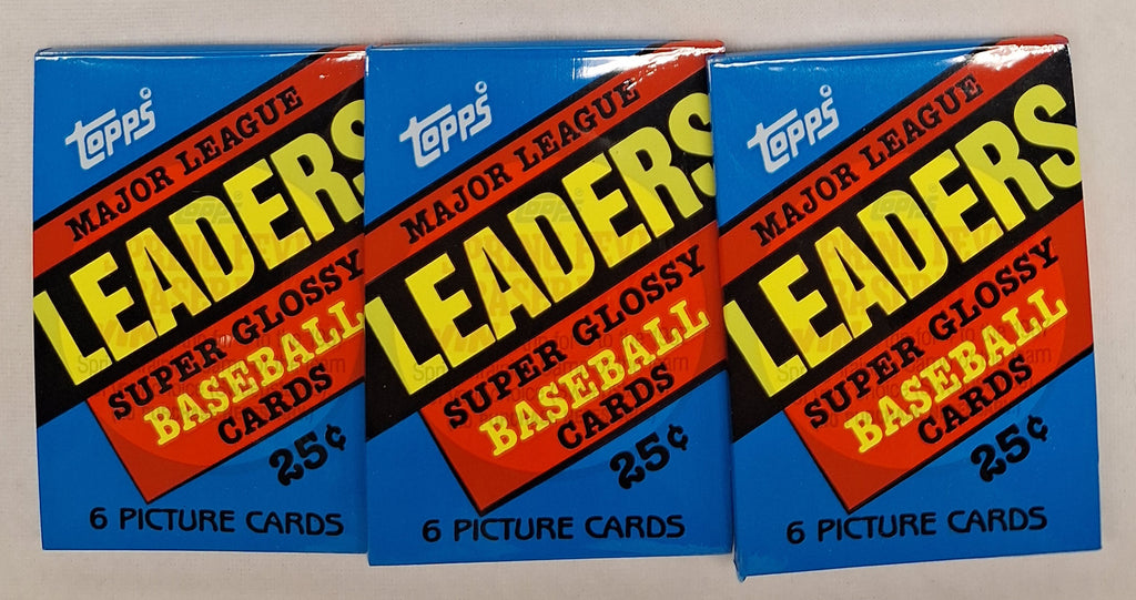 1986 Topps Baseball Leaders Cello Pack