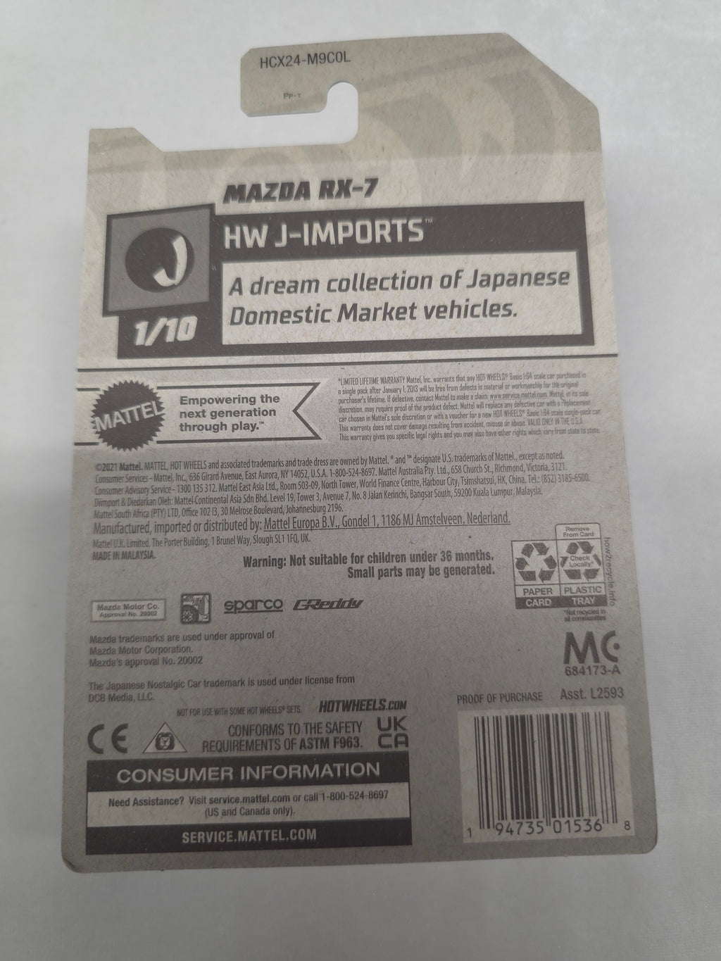 Mazda RX-7 J-Imports 97/250 Red