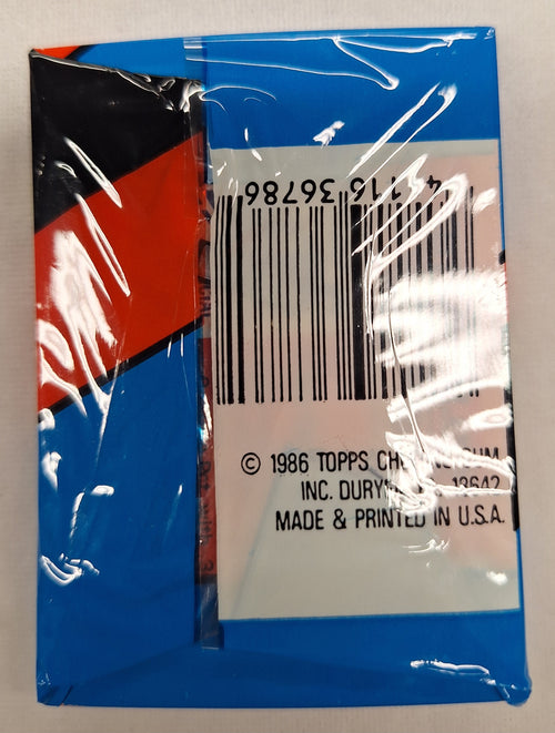 1986 Topps Baseball Leaders Cello Pack