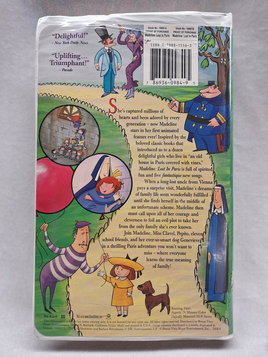 Madeline Lost In Paris VHS