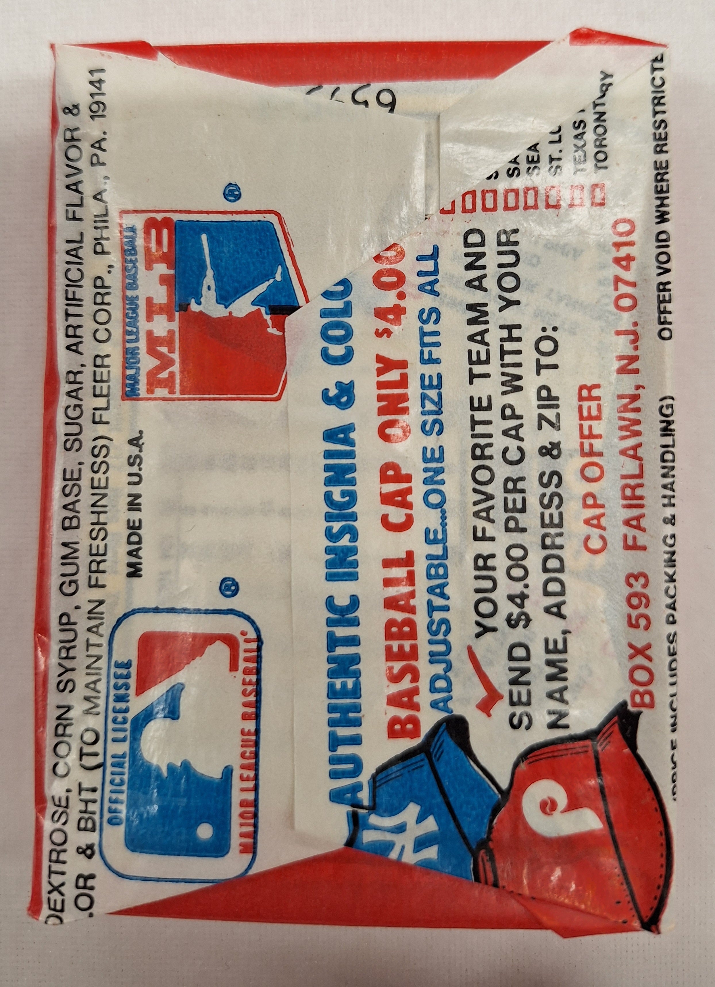 1981 Fleer Baseball Wax Pack