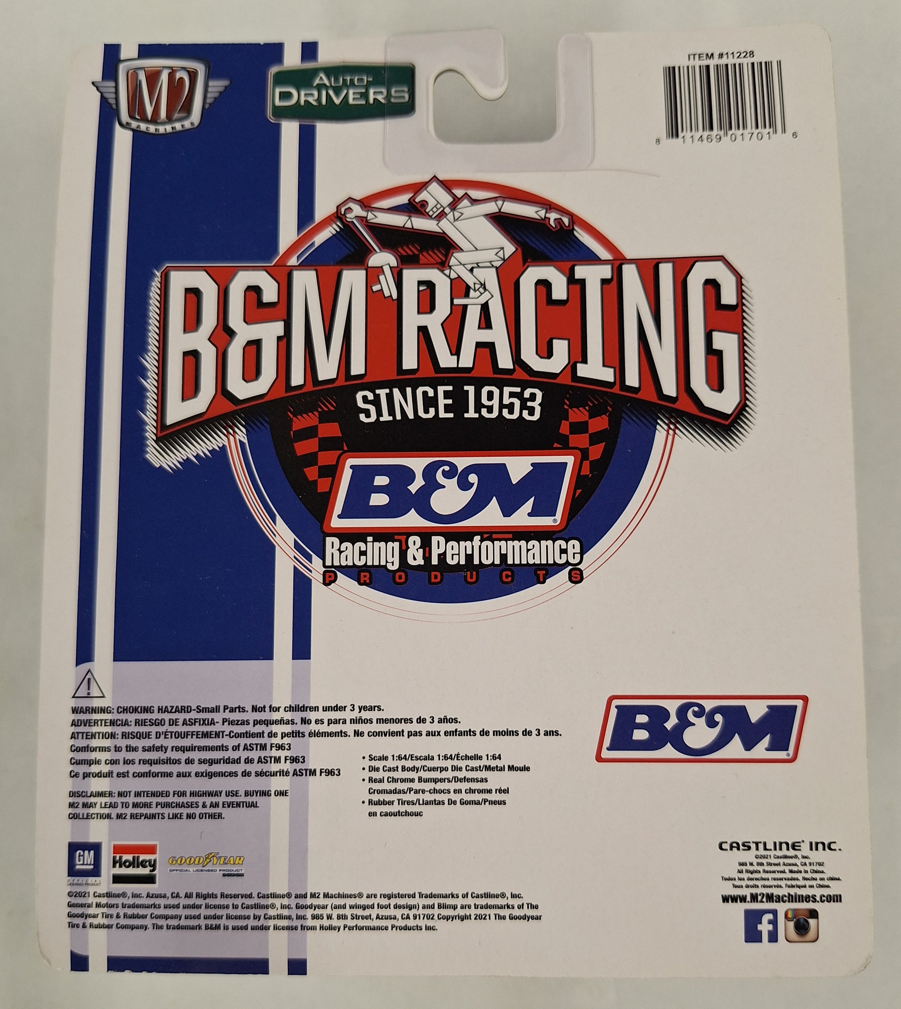 67 Chevrolet Camaro SS/RS 396 R74 M2 Machines B&M Racing