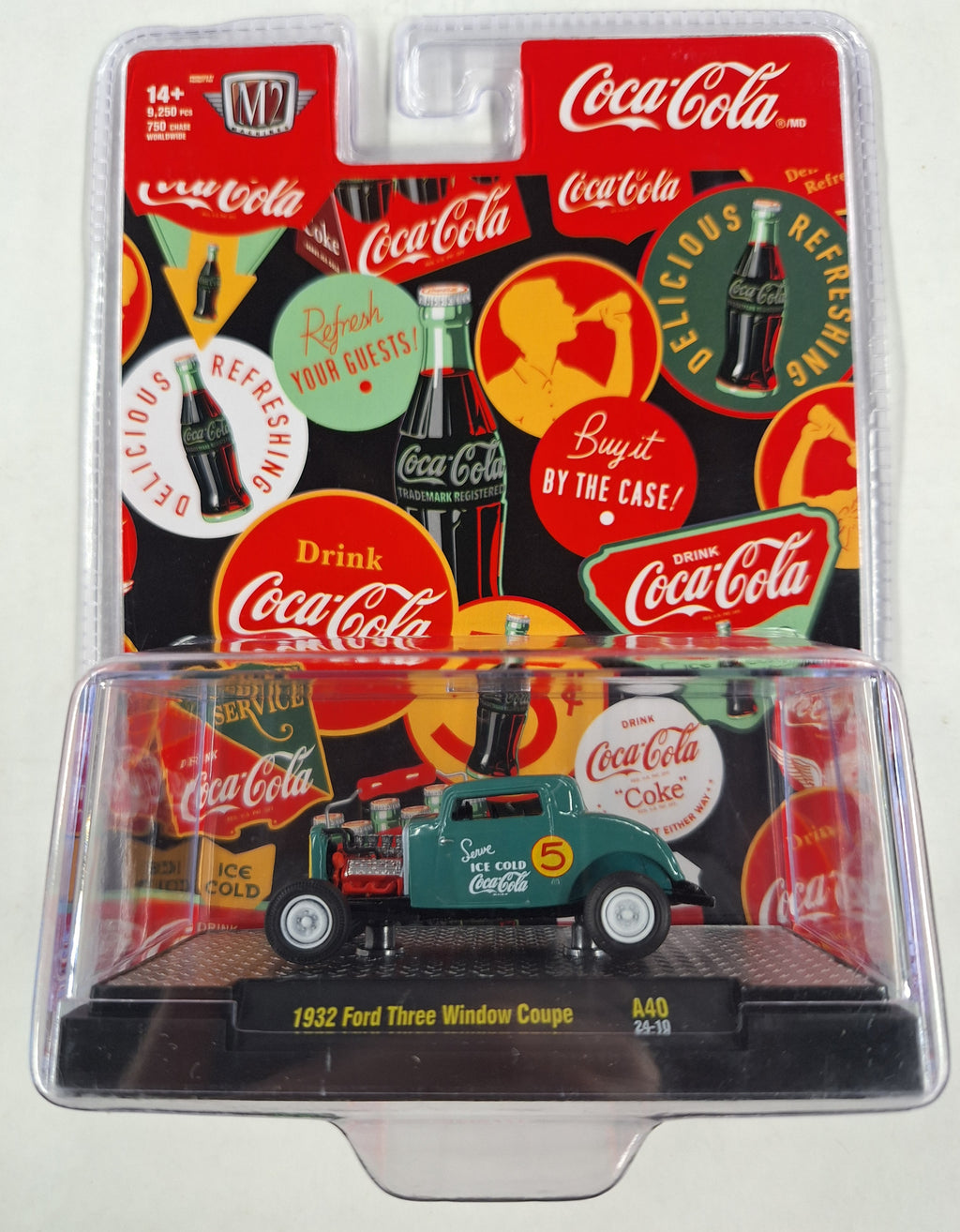 32 Ford Three Window Coupe A40 M2 Machines Coca Cola